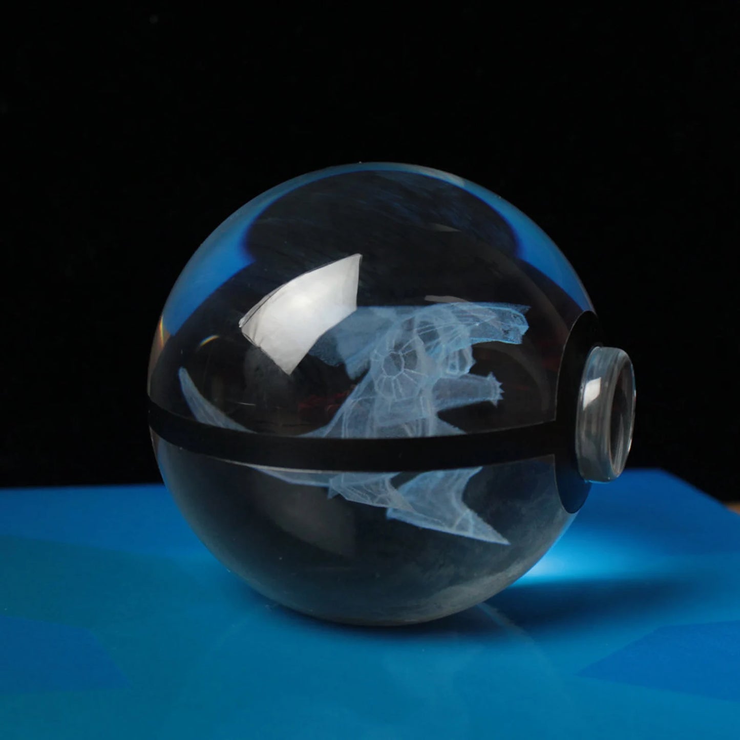 Palkia Large Crystal Pokeball 3D Laser Engraving