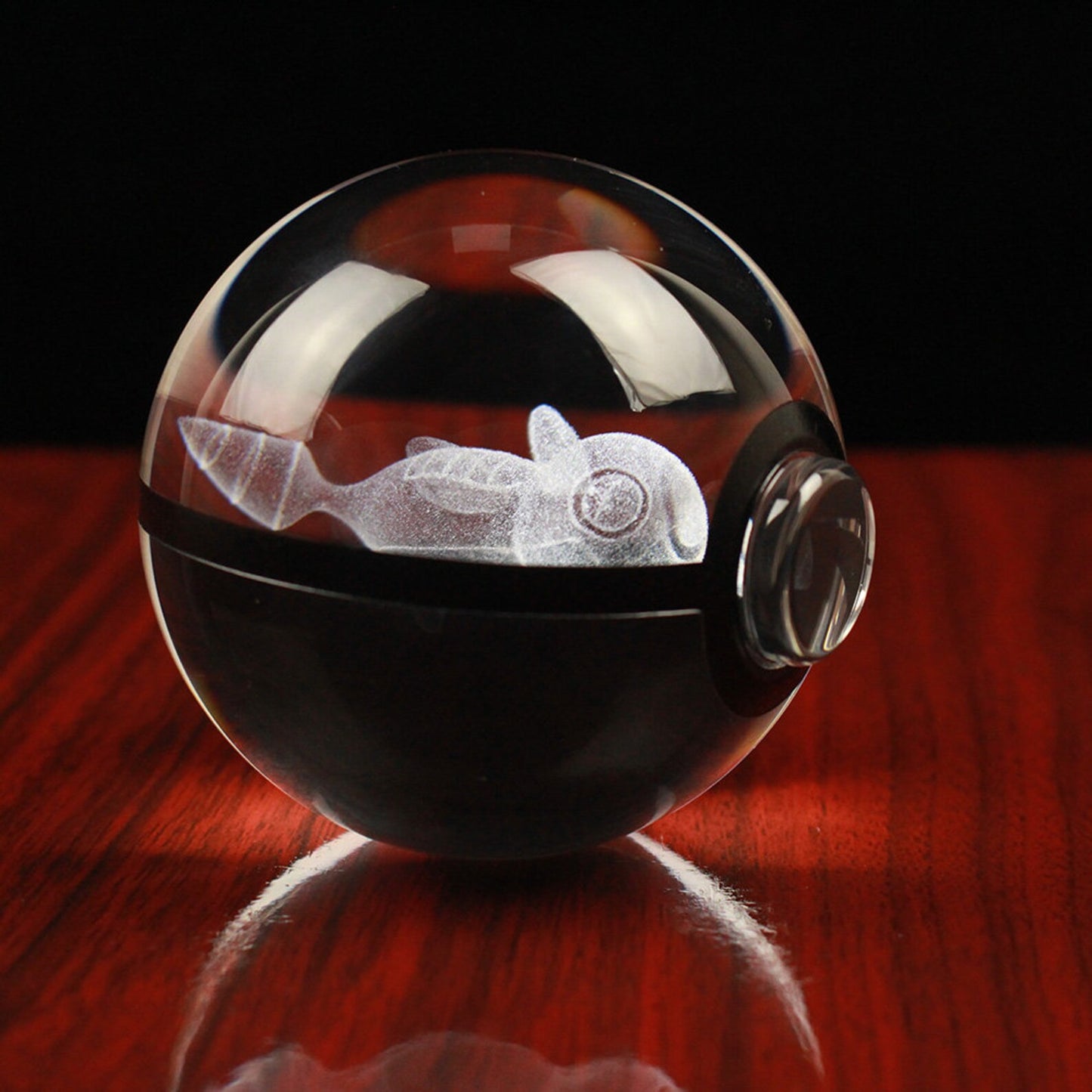 Dunsparce Large Crystal Pokeball 3D Laser Engraving