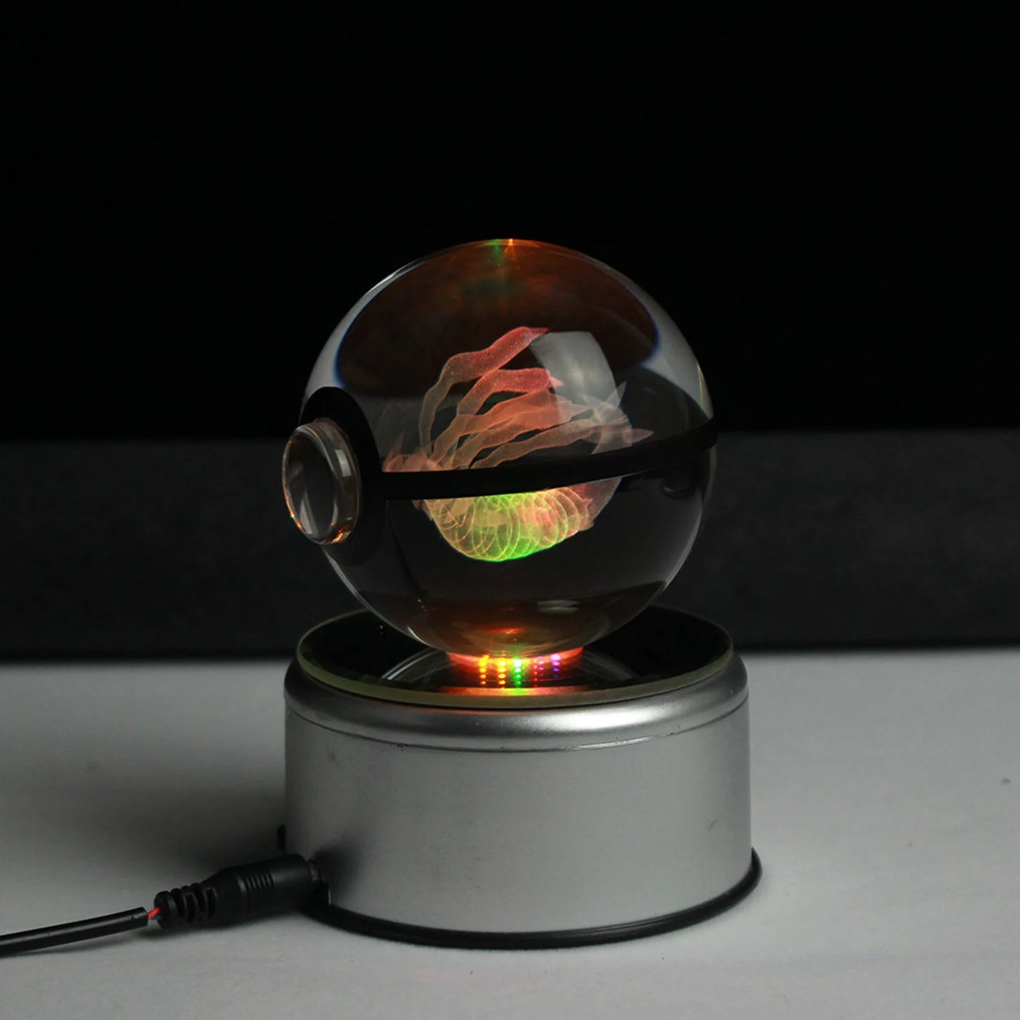 Giratina Origin Large Crystal Pokeball 3D Laser Engraving