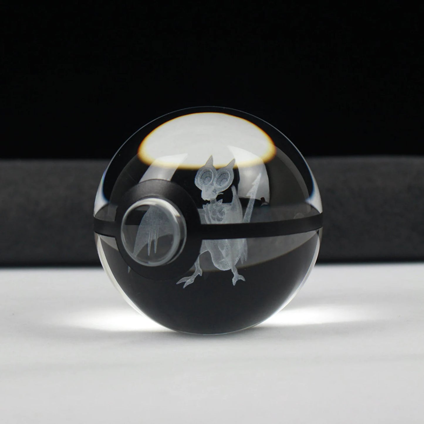 Noivern Large Crystal Pokeball 3D Laser Engraving
