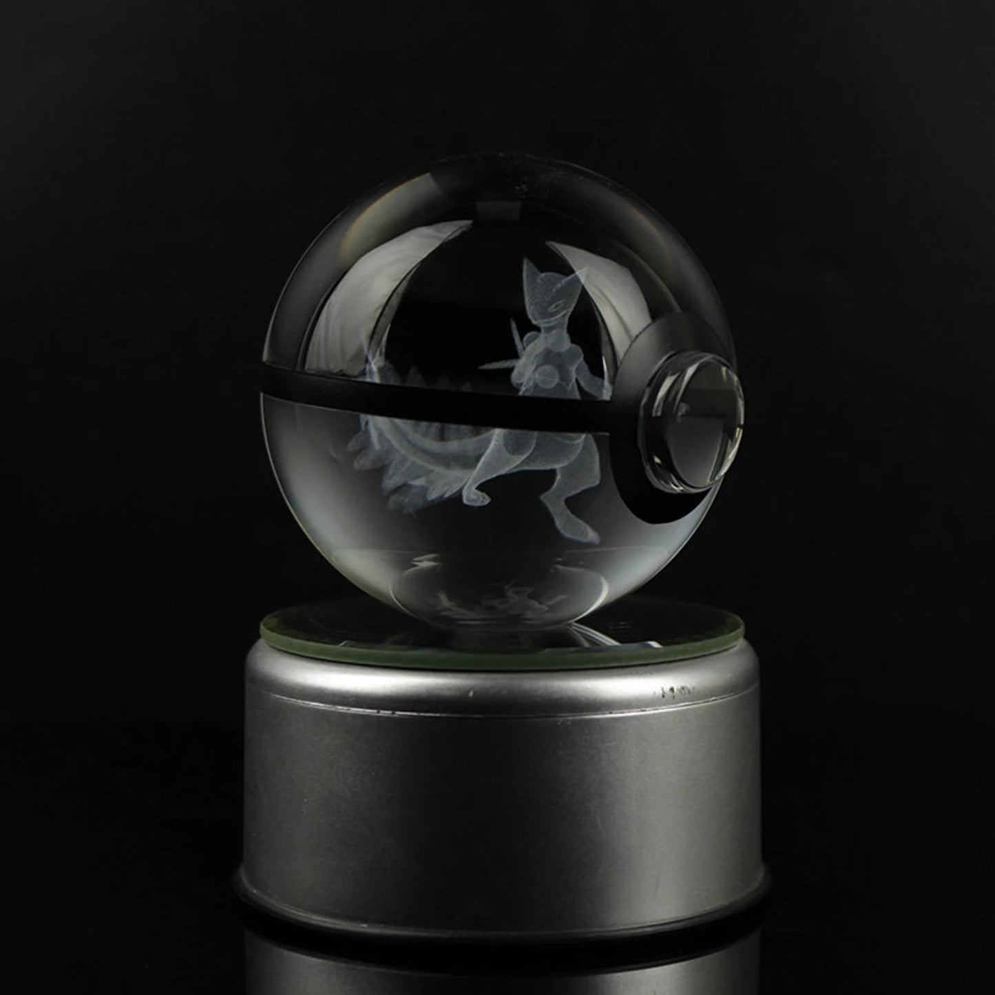 Sceptile Large Crystal Pokeball 3D Laser Engraving