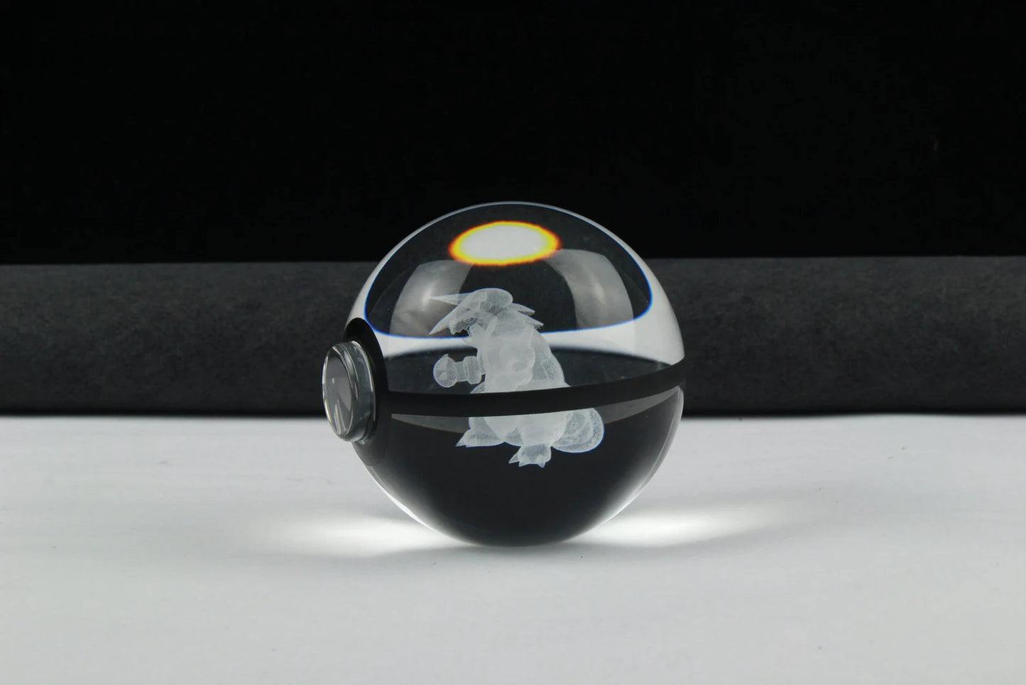Aggron Large Crystal Pokeball 3D Laser Engraving