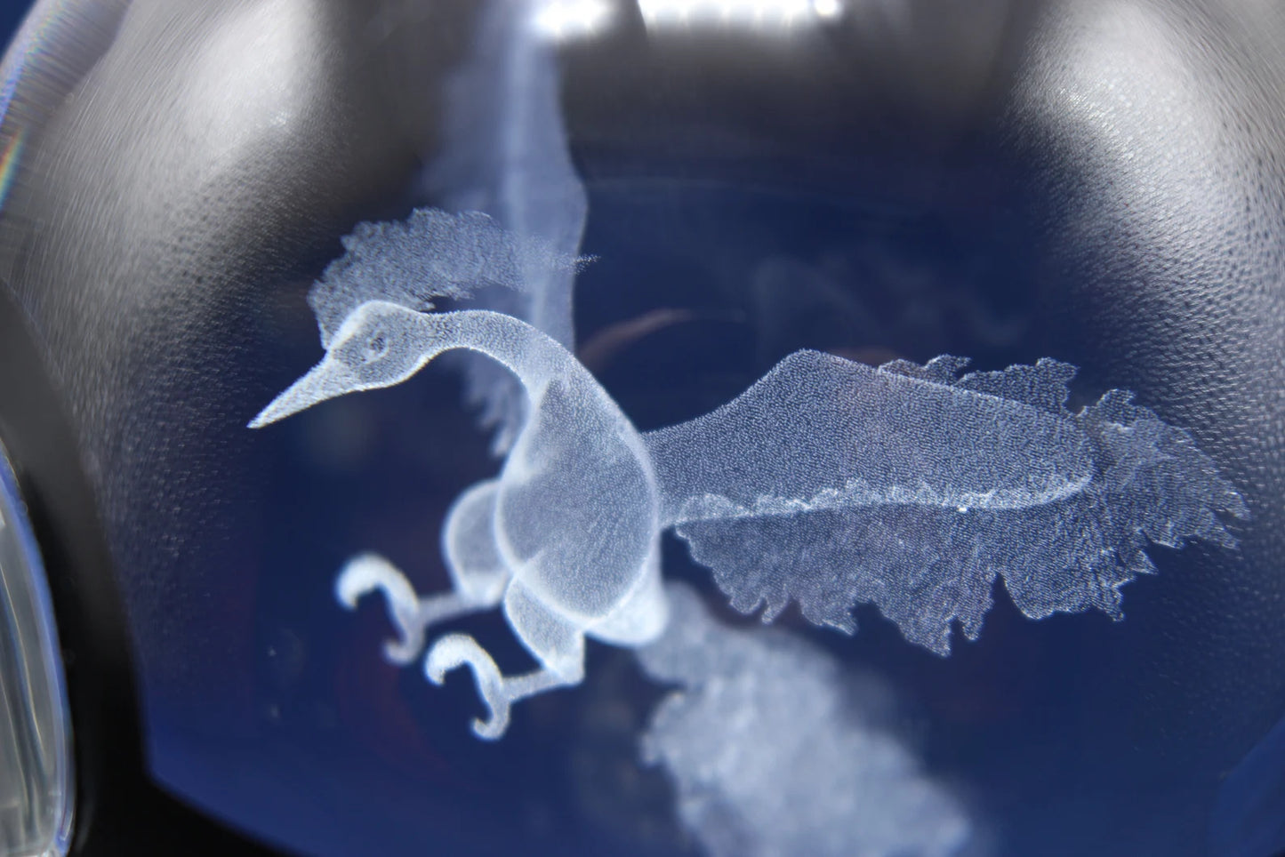 Moltres Large Crystal Pokeball 3D Laser Engraving