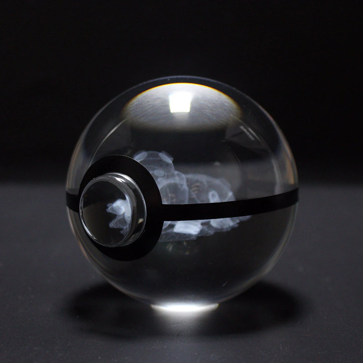 Hippowdon Large Crystal Pokeball 3D Laser Engraving