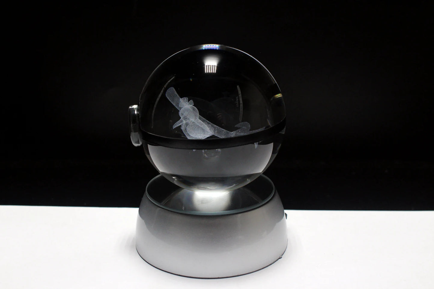 Farfetch'd Large Crystal Pokeball 3D Laser Engraving