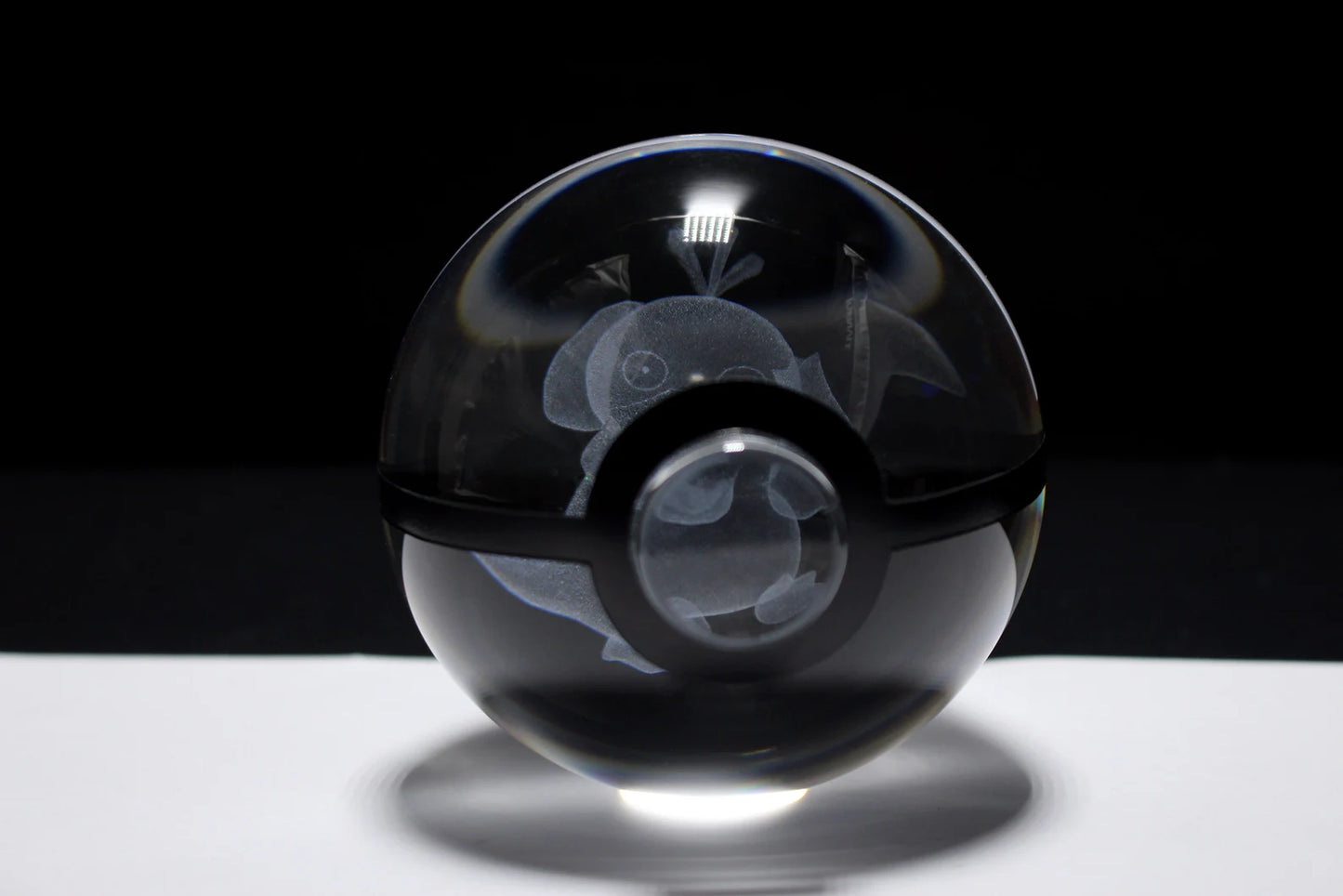 Psyduck Large Crystal Pokeball 3D Laser Engraving