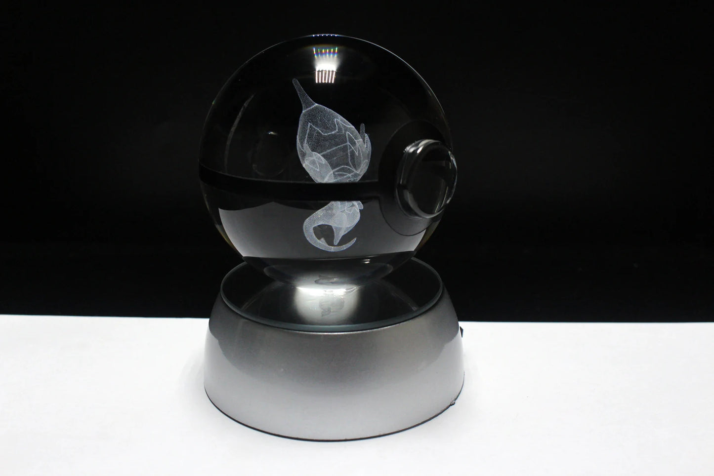 Poipole Large Crystal Pokeball 3D Laser Engraving