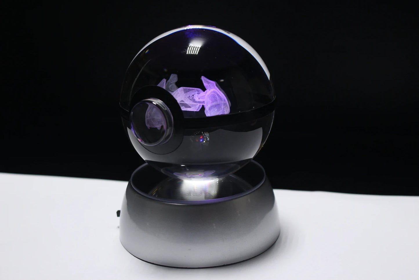 Metagross Large Crystal Pokeball 3D Laser Engraving