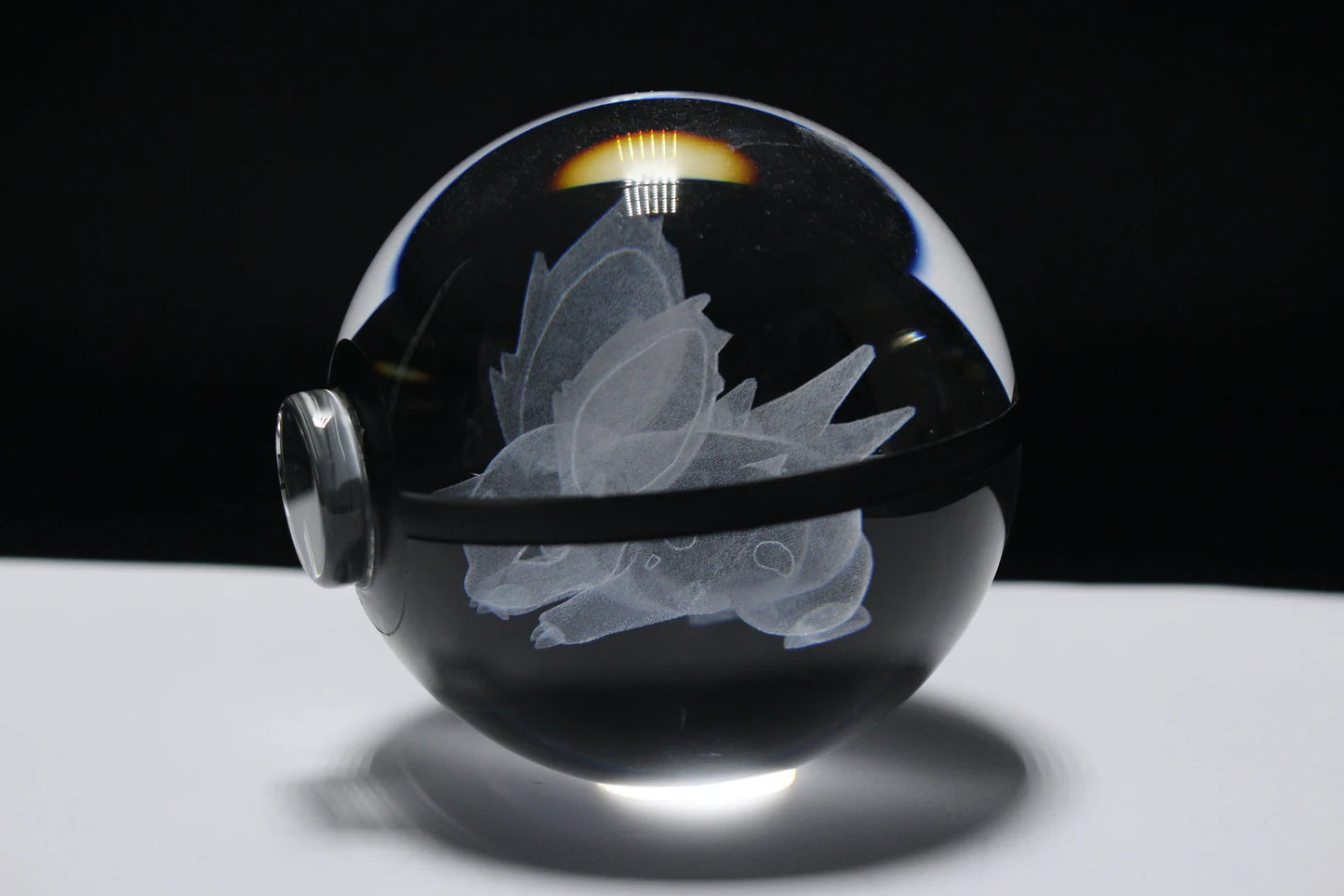 Nidoran Male ♂ Large Crystal Pokeball 3D Laser Engraving