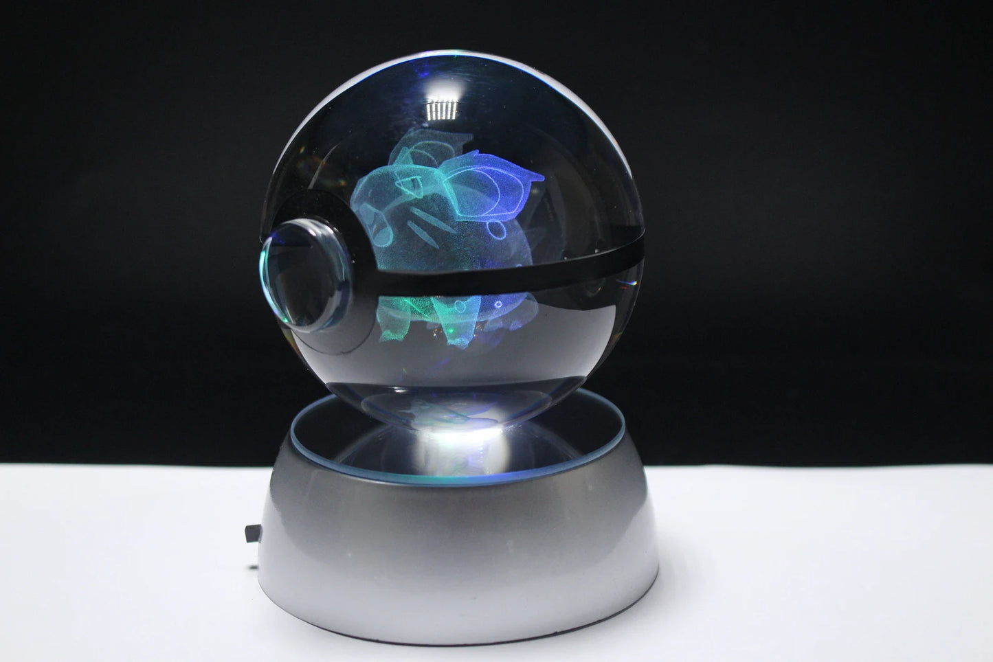 Nidoran Female ♀ Large Crystal Pokeball 3D Laser Engraving