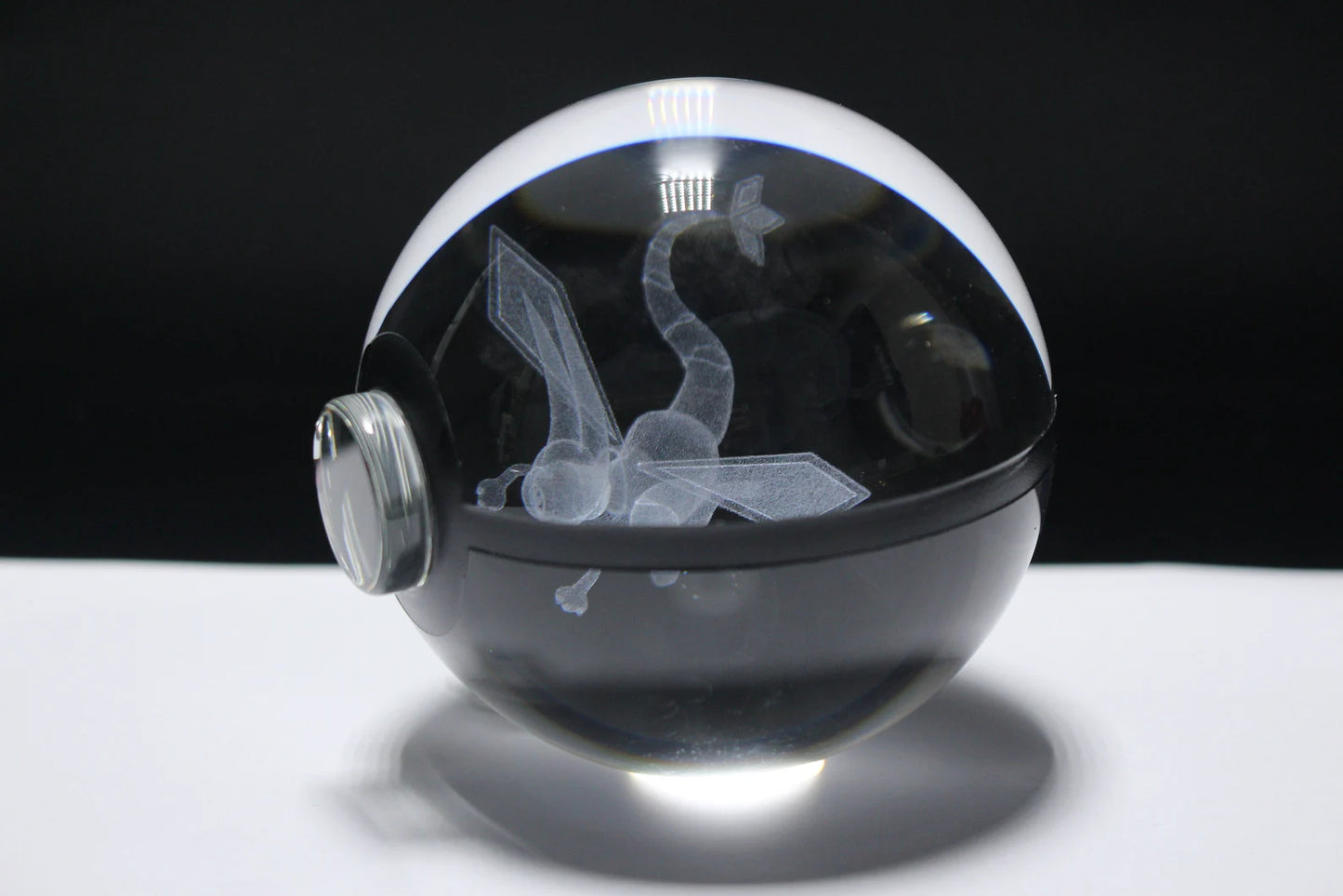 Flygon Large Crystal Pokeball 3D Laser Engraving