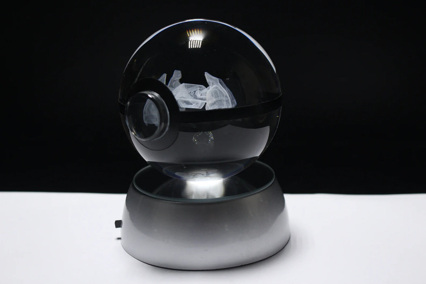 Metagross Large Crystal Pokeball 3D Laser Engraving