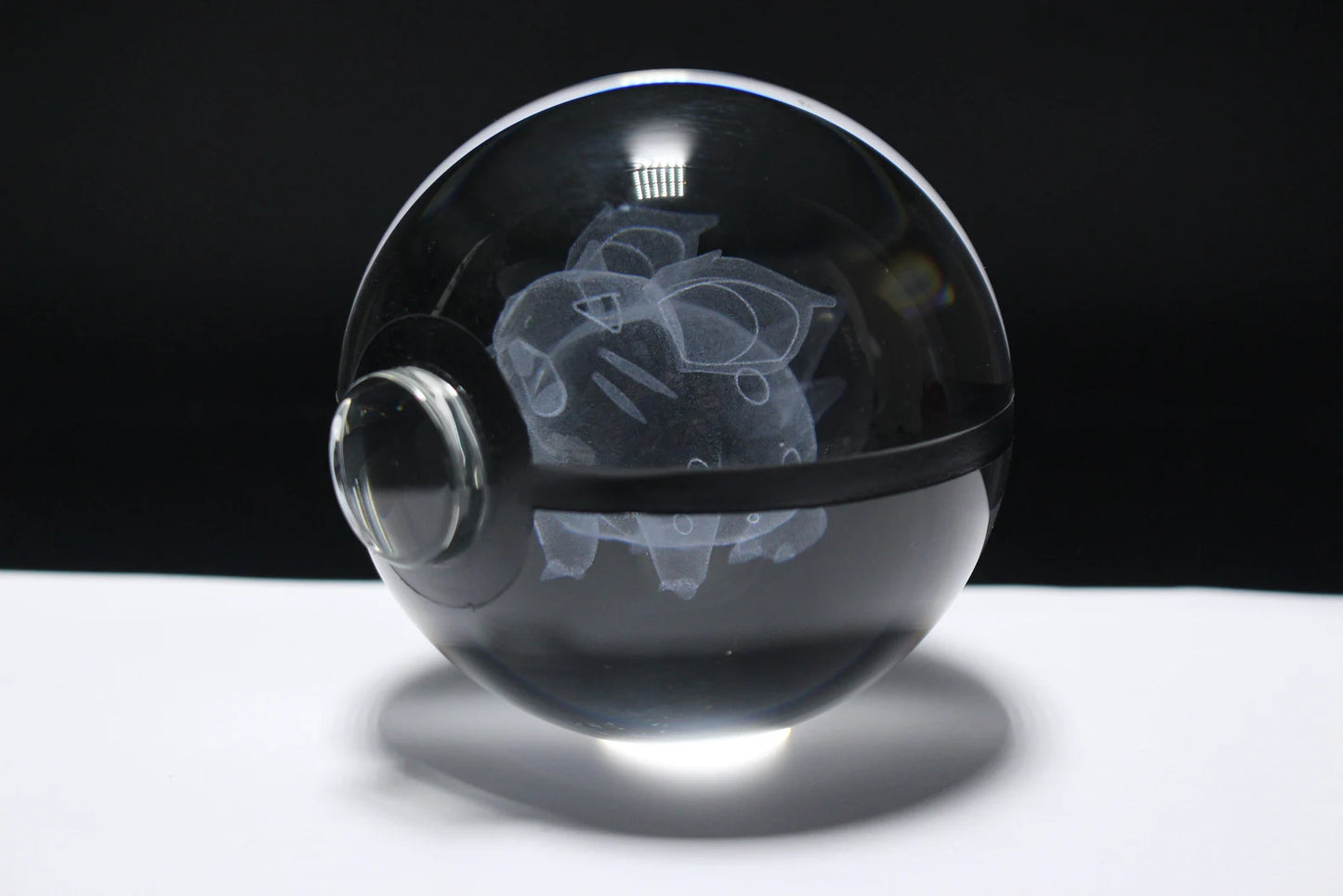 Nidoran Female ♀ Large Crystal Pokeball 3D Laser Engraving