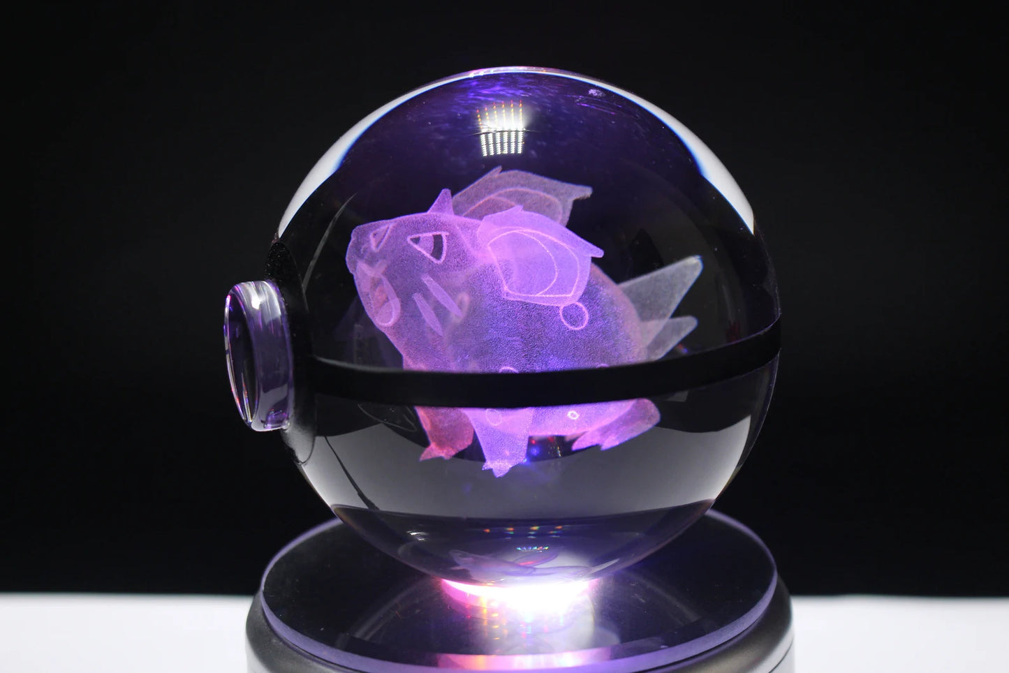 Nidoran Female ♀ Large Crystal Pokeball 3D Laser Engraving