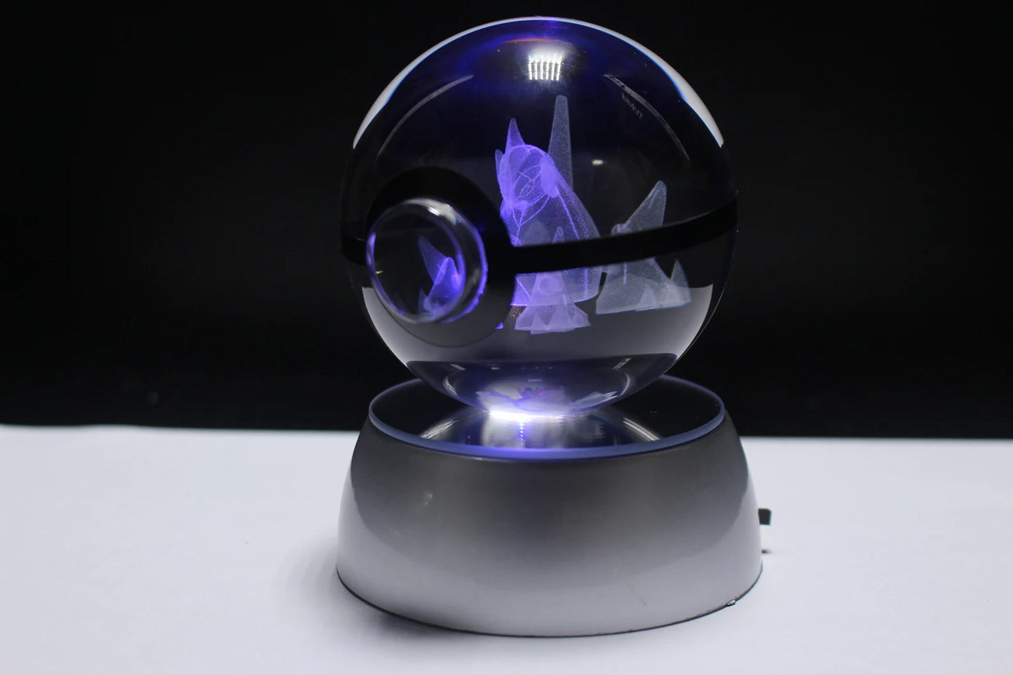 Gigalith Large Crystal Pokeball 3D Laser Engraving