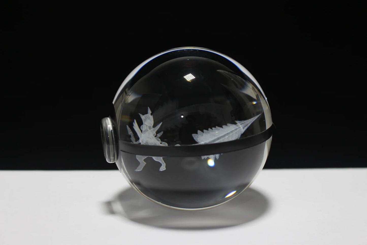 Mega Sceptile Large Crystal Pokeball 3D Laser Engraving