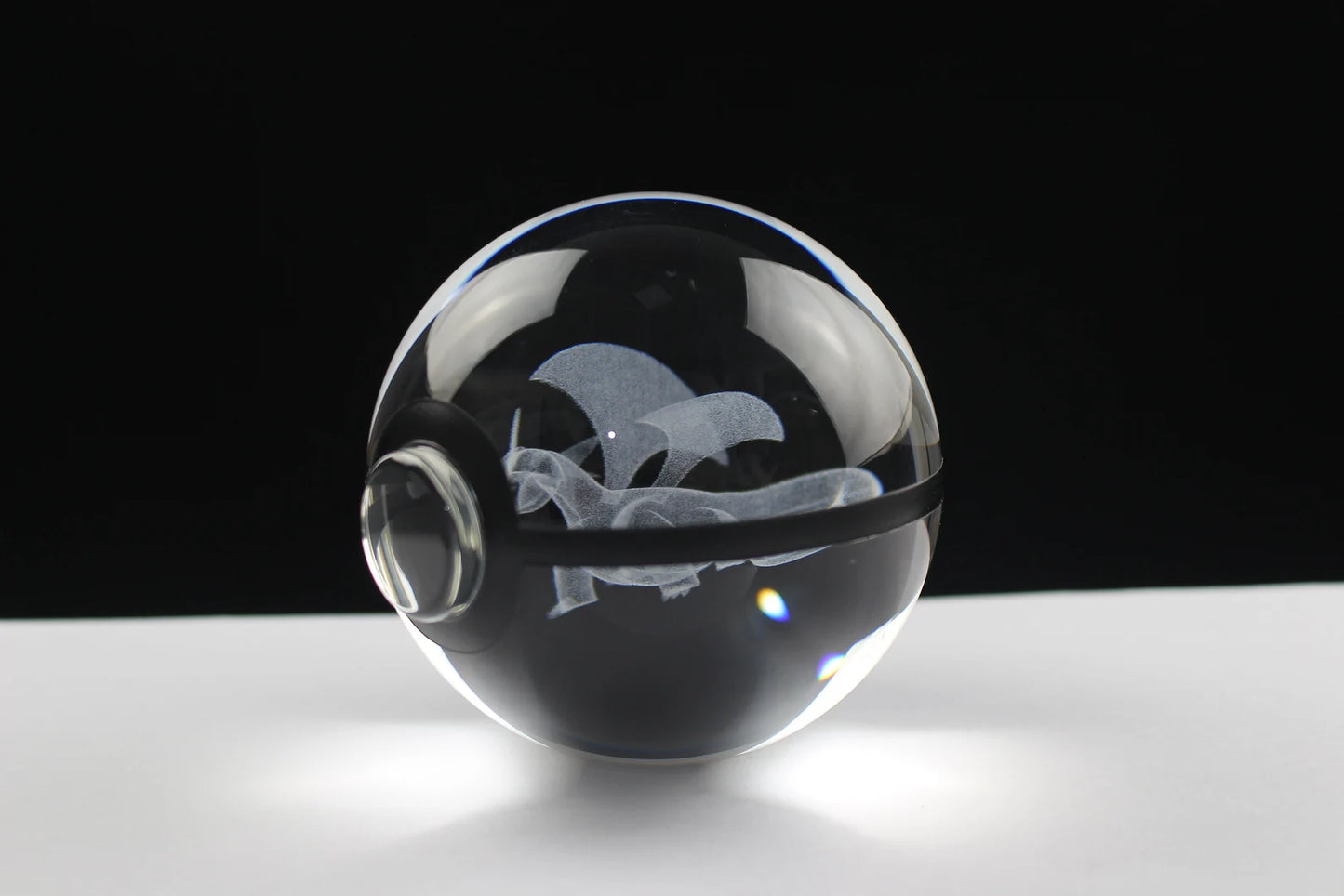 Salamence Large Crystal Pokeball 3D Laser Engraving