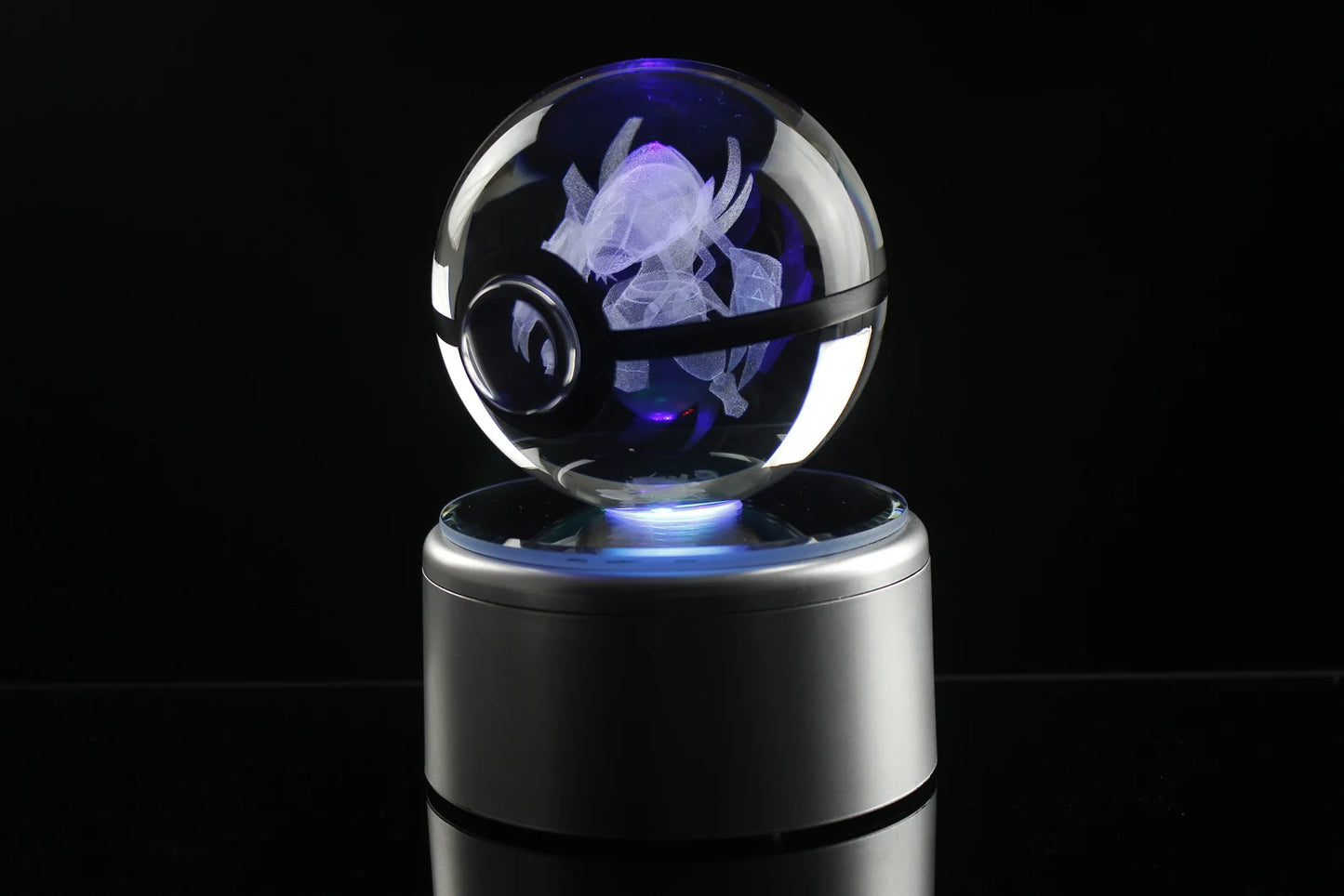 Golisopod Large Crystal Pokeball 3D Laser Engraving