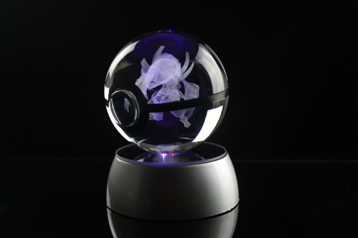 Golisopod Large Crystal Pokeball 3D Laser Engraving