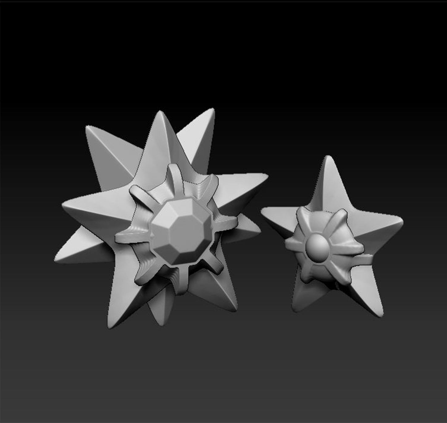 Starmie Large Crystal Pokeball 3D Laser Engraving