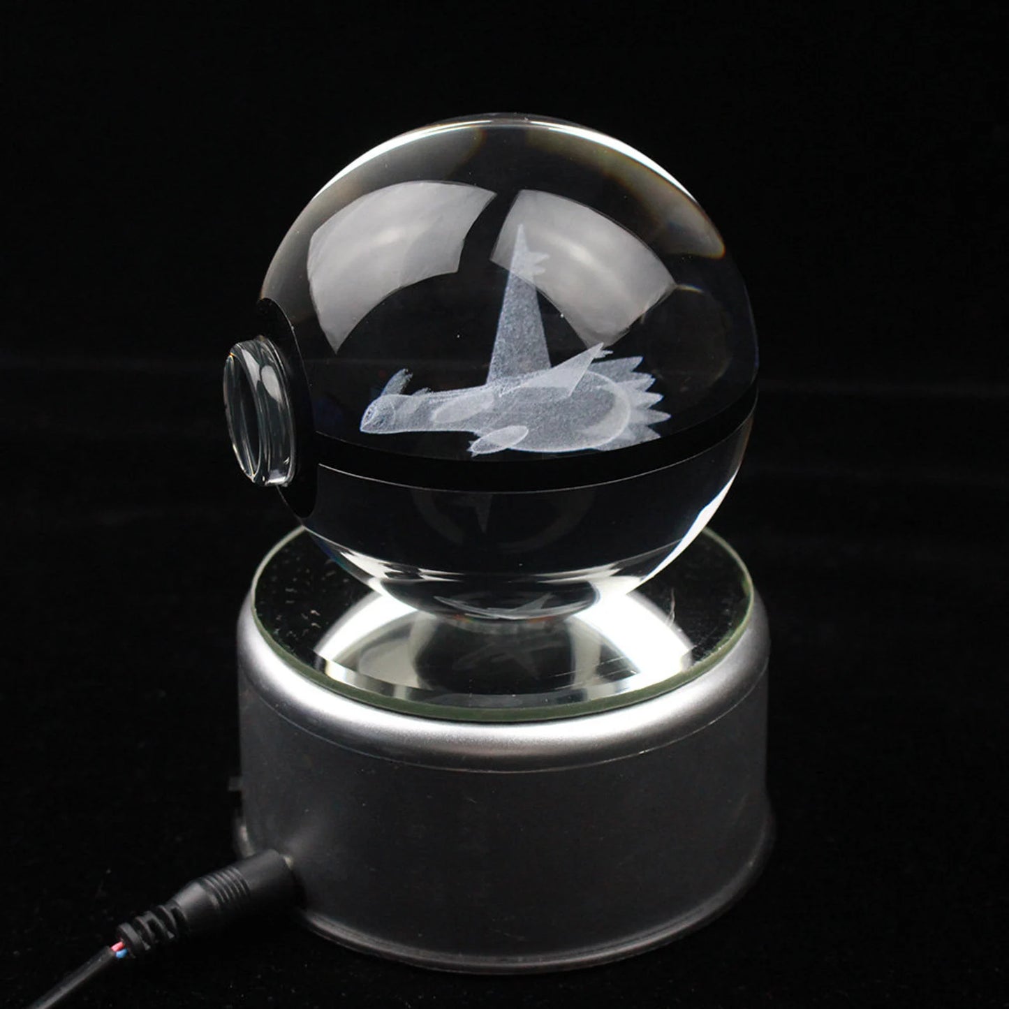Latios Large Crystal Pokeball 3D Laser Engraving