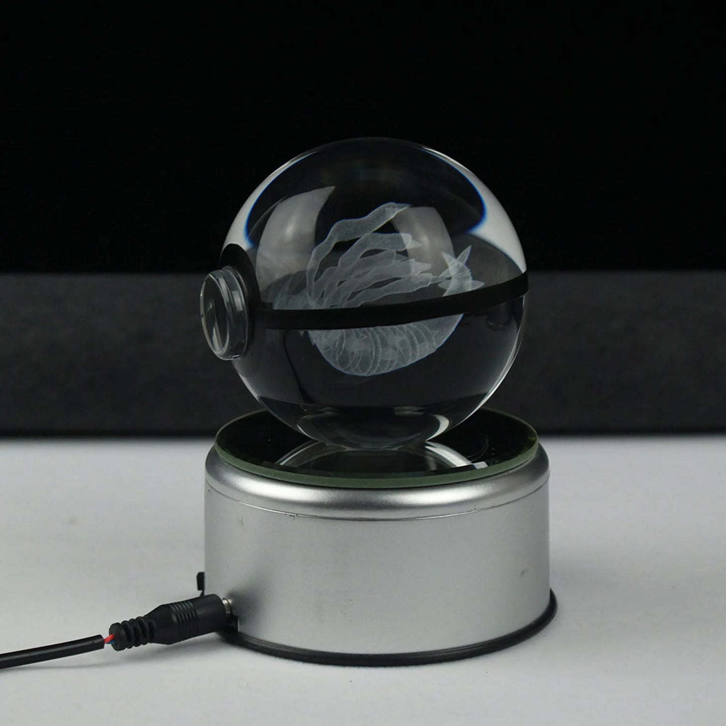 Giratina Origin Large Crystal Pokeball 3D Laser Engraving