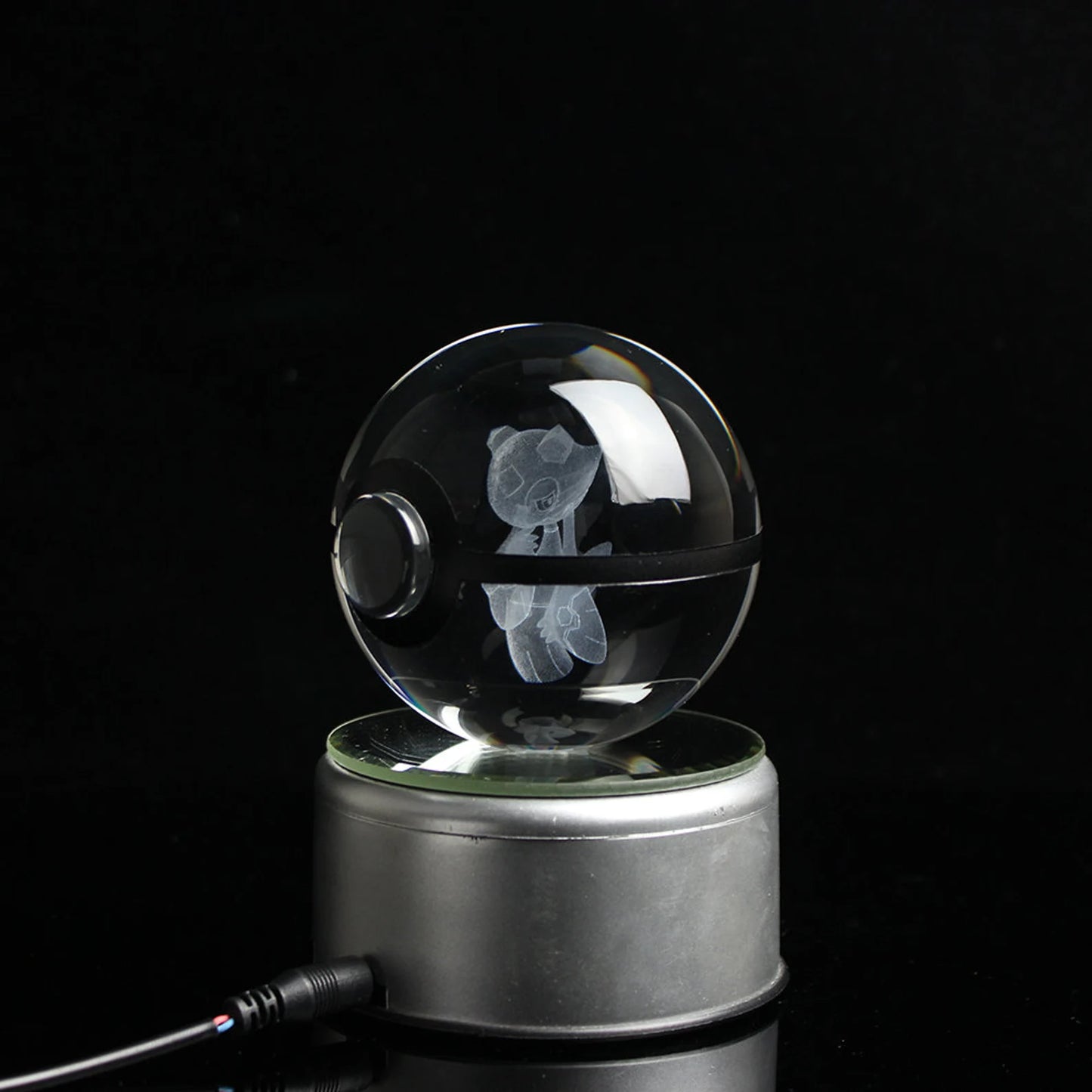 Froslass Large Crystal Pokeball 3D Laser Engraving
