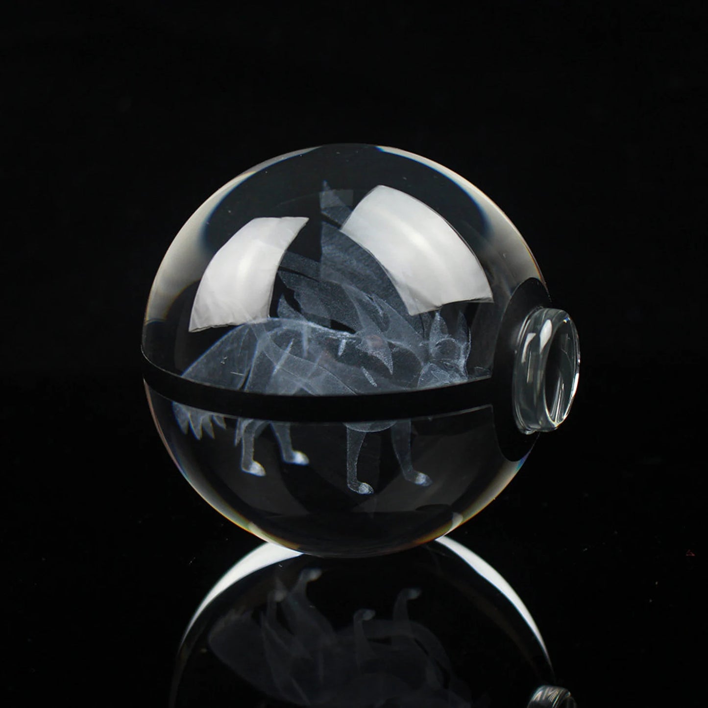 Zacian Large Crystal Pokeball 3D Laser Engraving