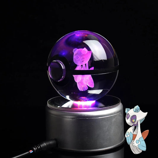 Froslass Large Crystal Pokeball 3D Laser Engraving