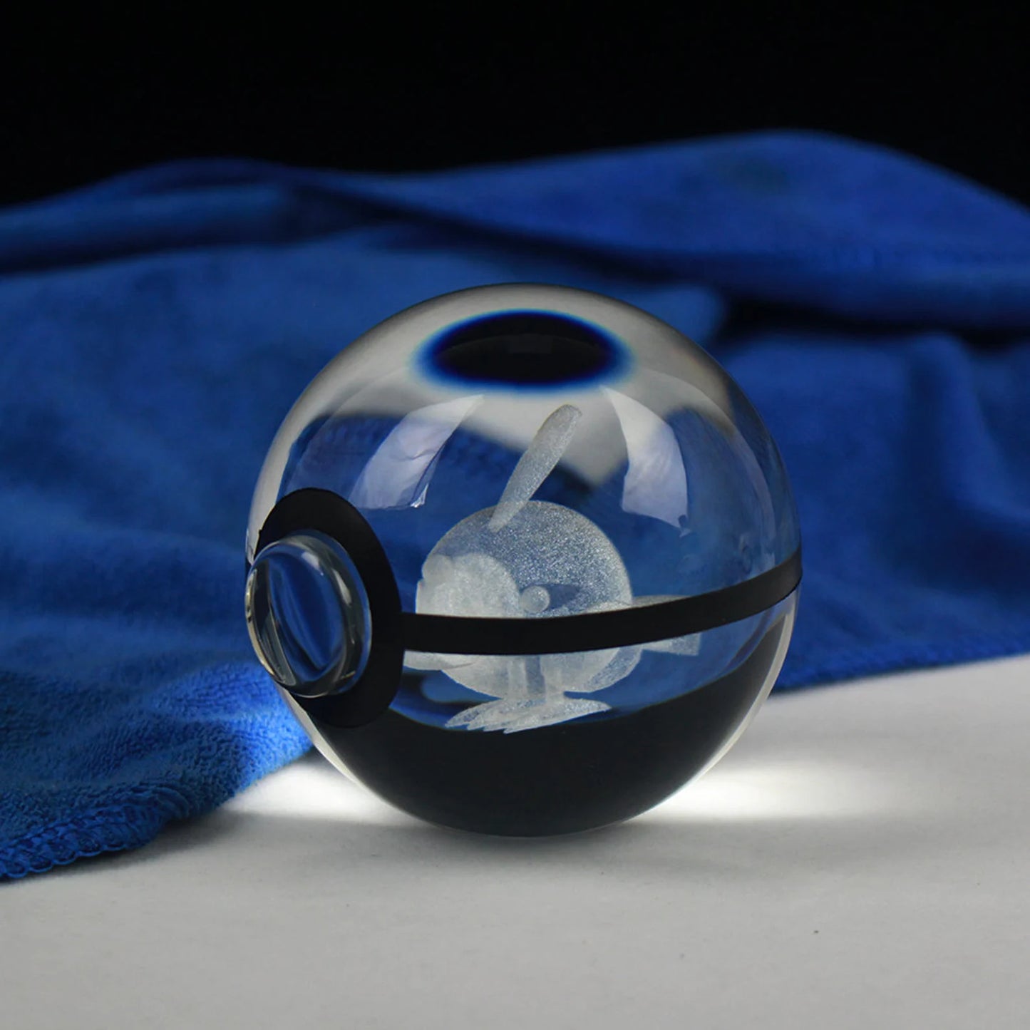 Natu Large Crystal Pokeball 3D Laser Engraving