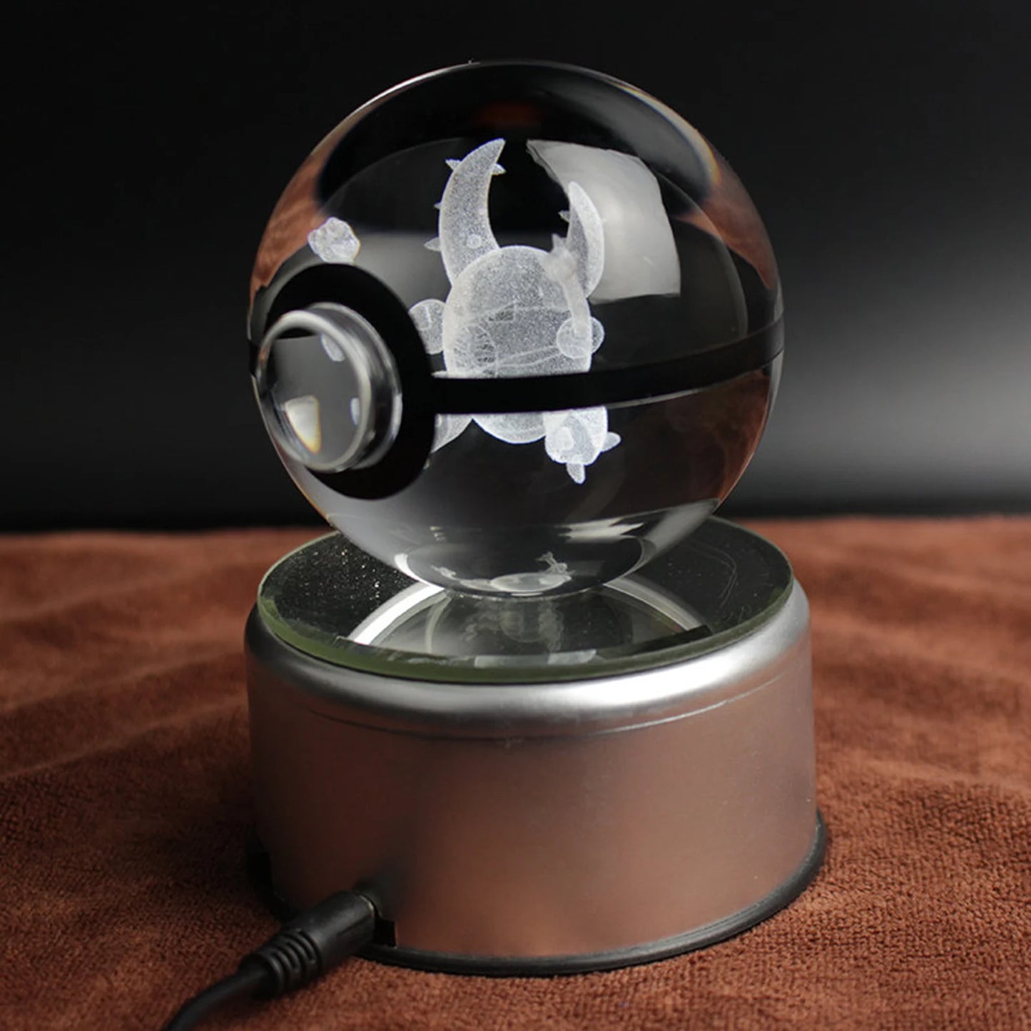 Pinsir Large Crystal Pokeball 3D Laser Engraving