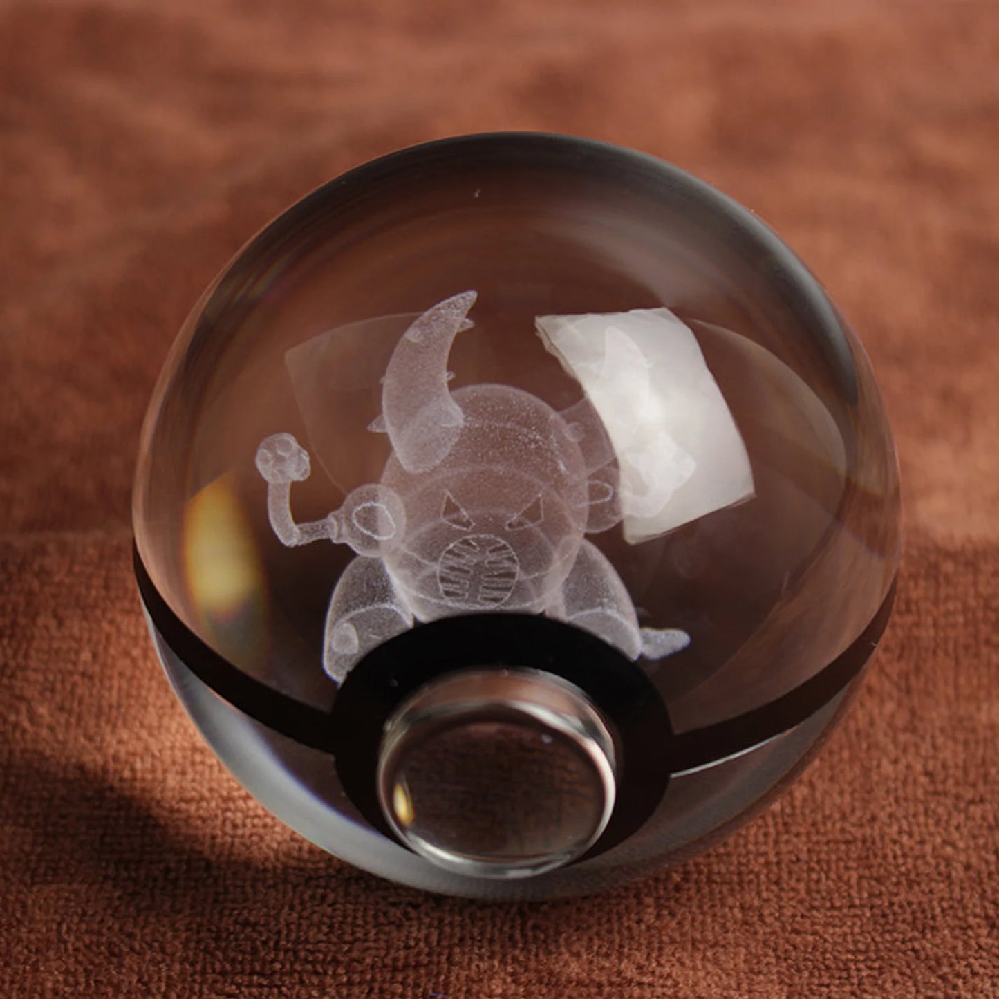 Pinsir Large Crystal Pokeball 3D Laser Engraving