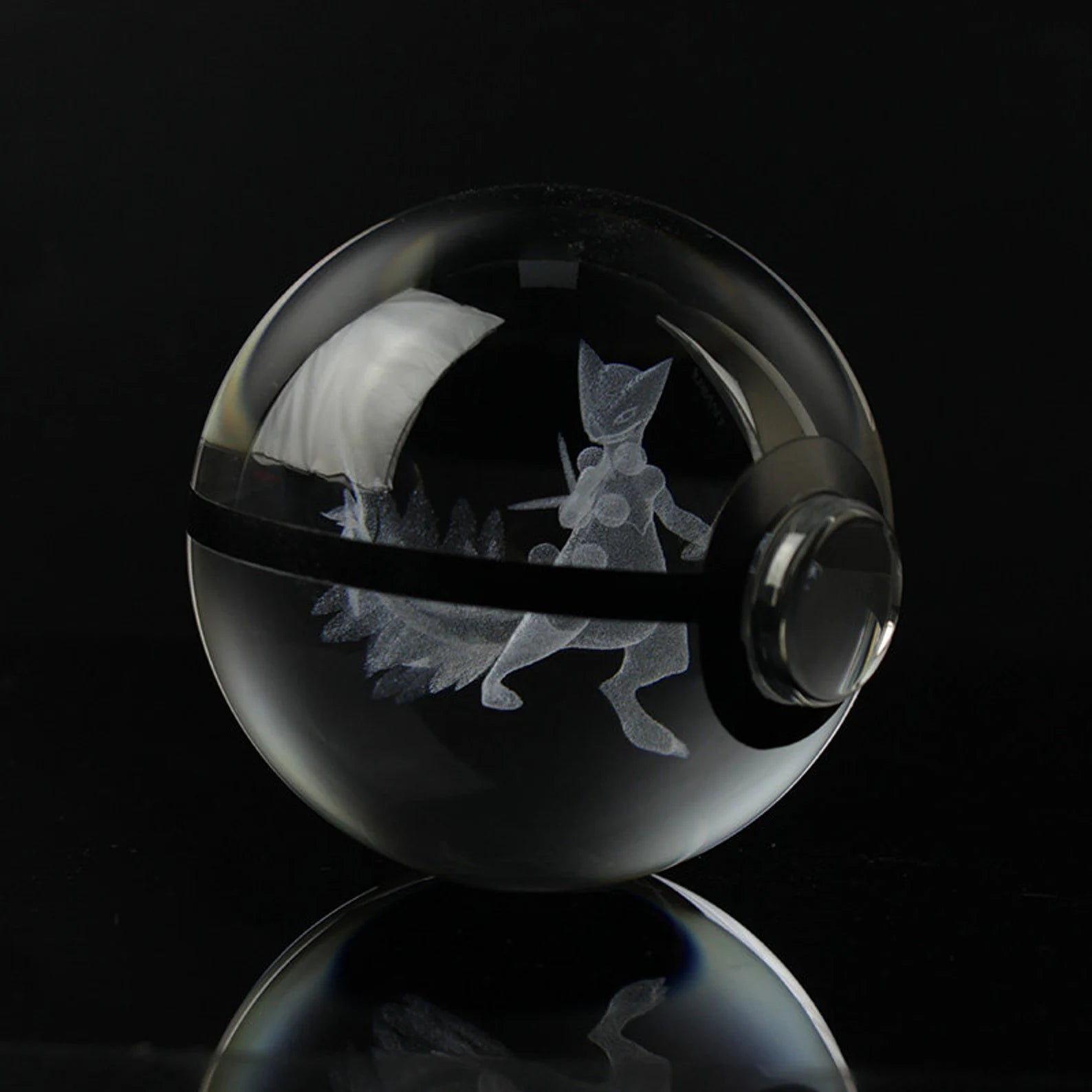 Onix Large Crystal Pokeball 3D Laser Engraving – Crystal PokeVerse