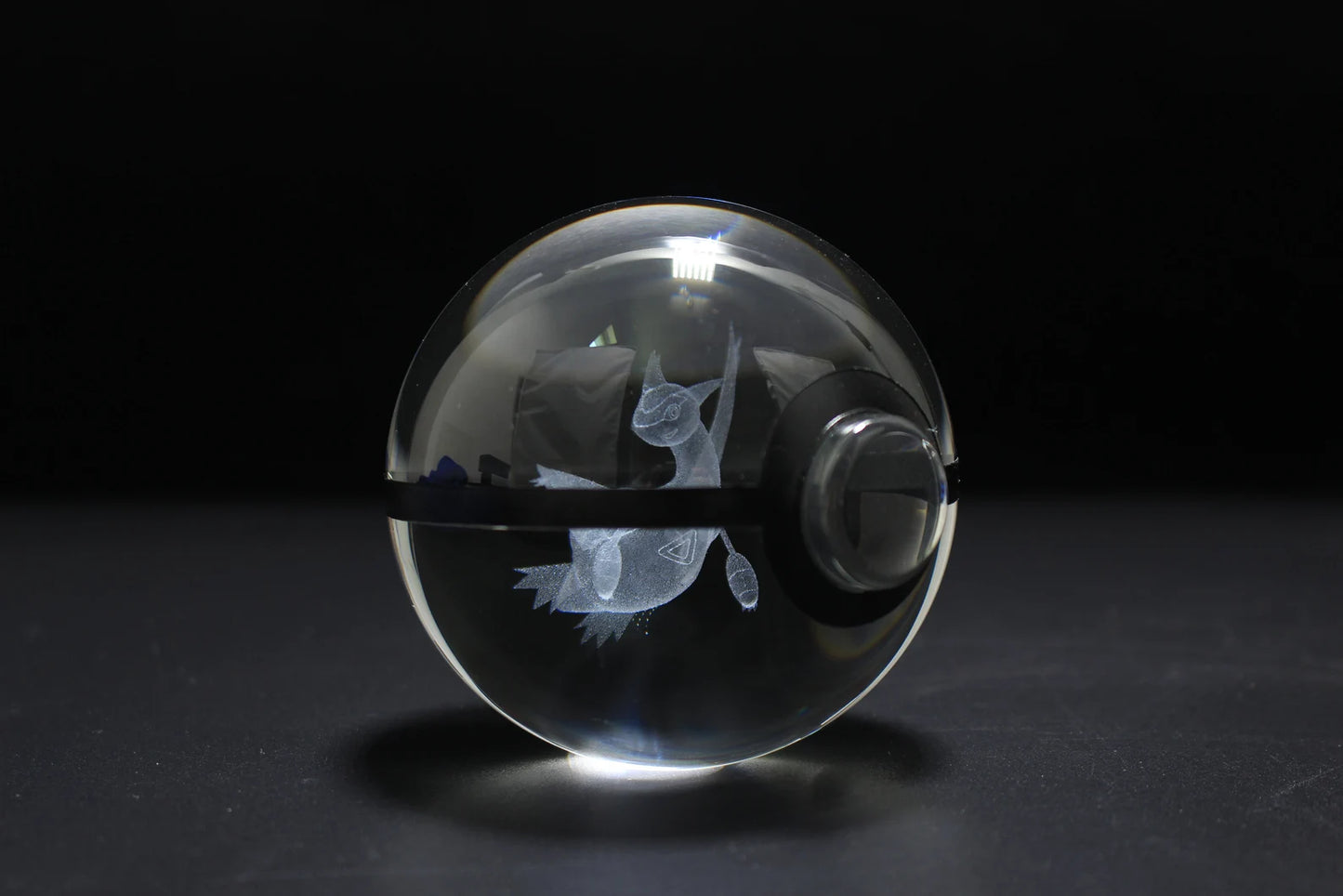 Latias Large Crystal Pokeball 3D Laser Engraving
