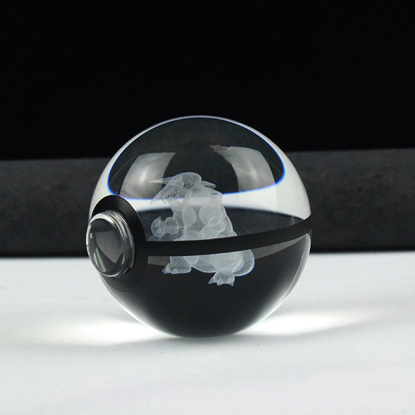 Aggron Large Crystal Pokeball 3D Laser Engraving