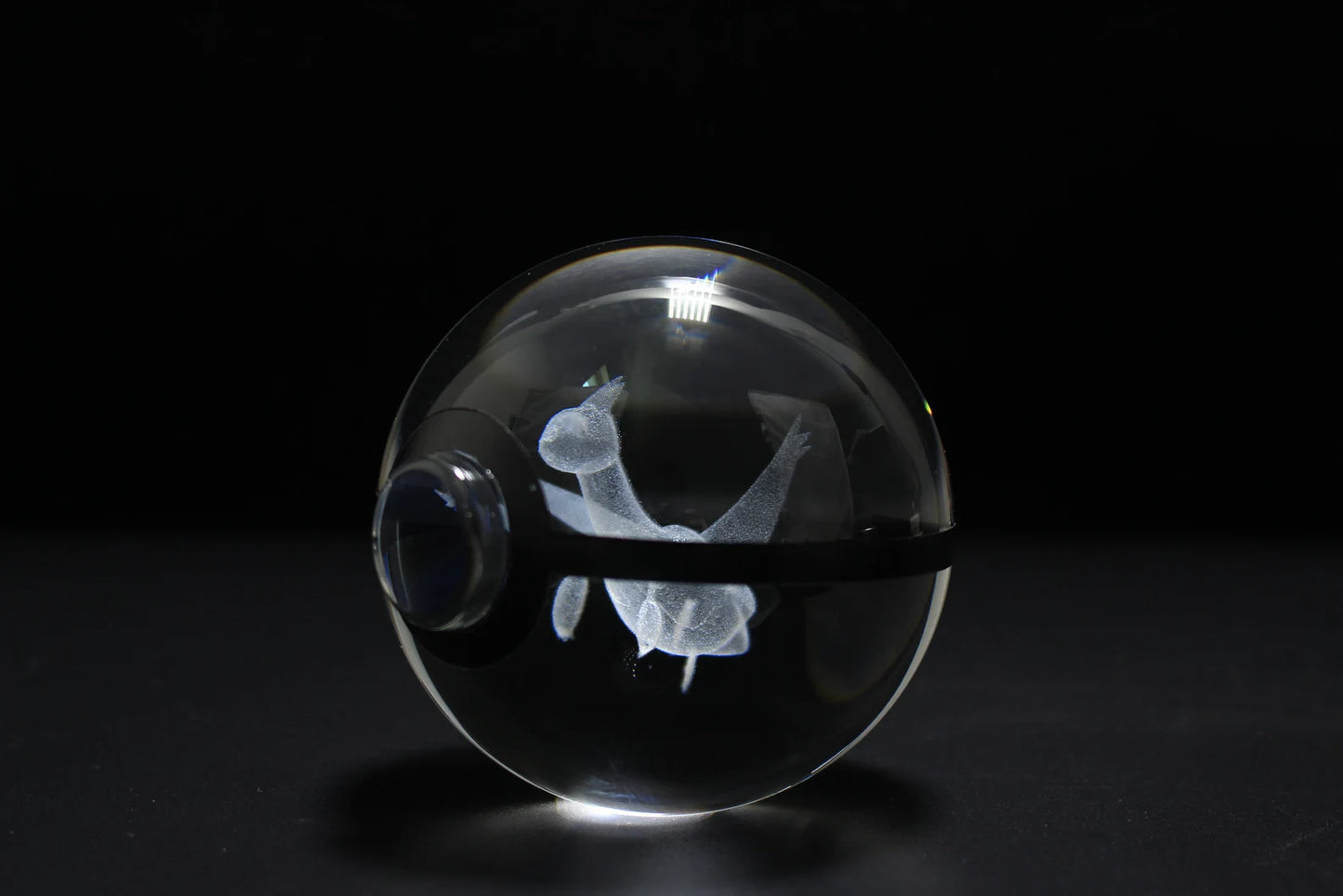 Latias Large Crystal Pokeball 3D Laser Engraving