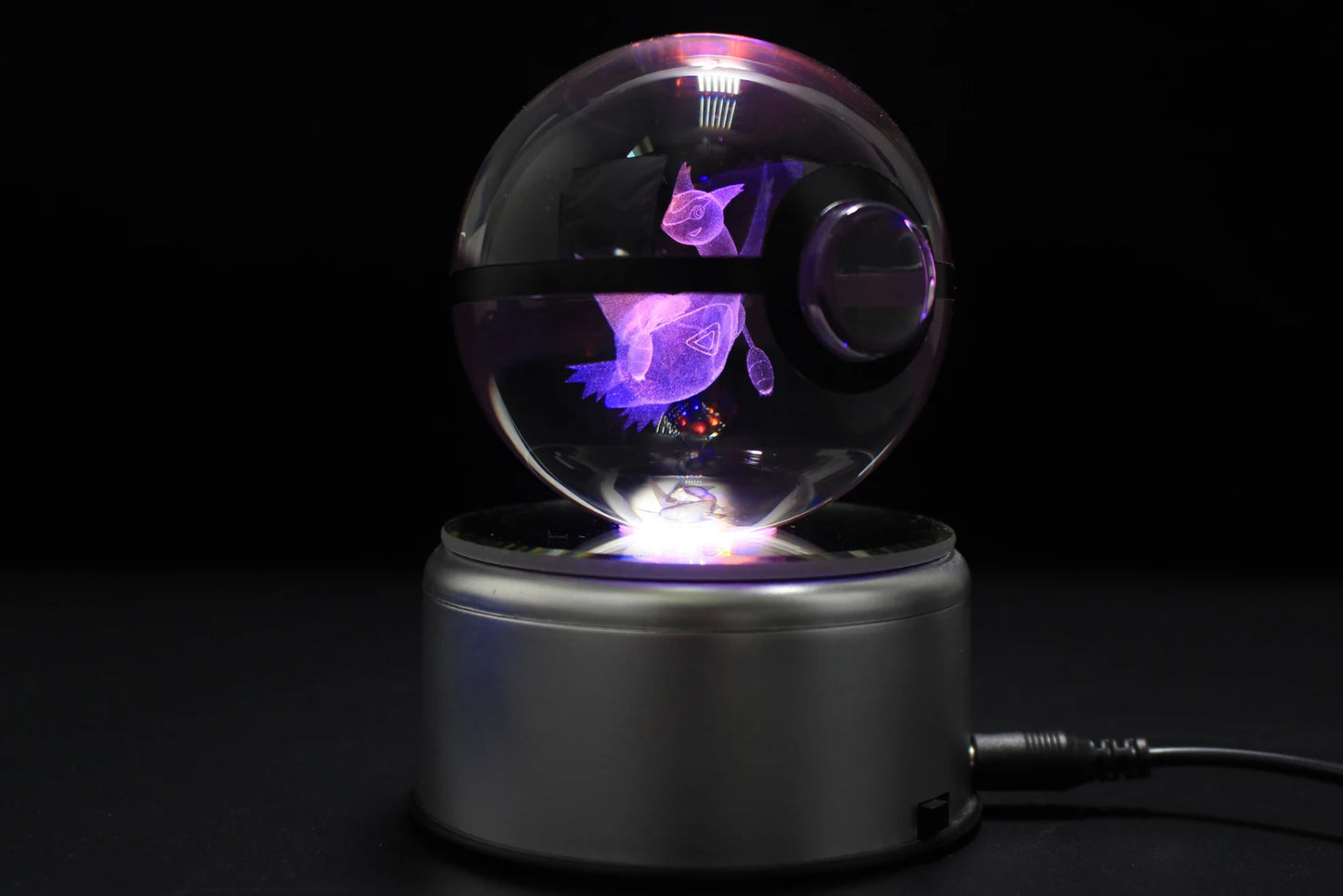 Latias Large Crystal Pokeball 3D Laser Engraving