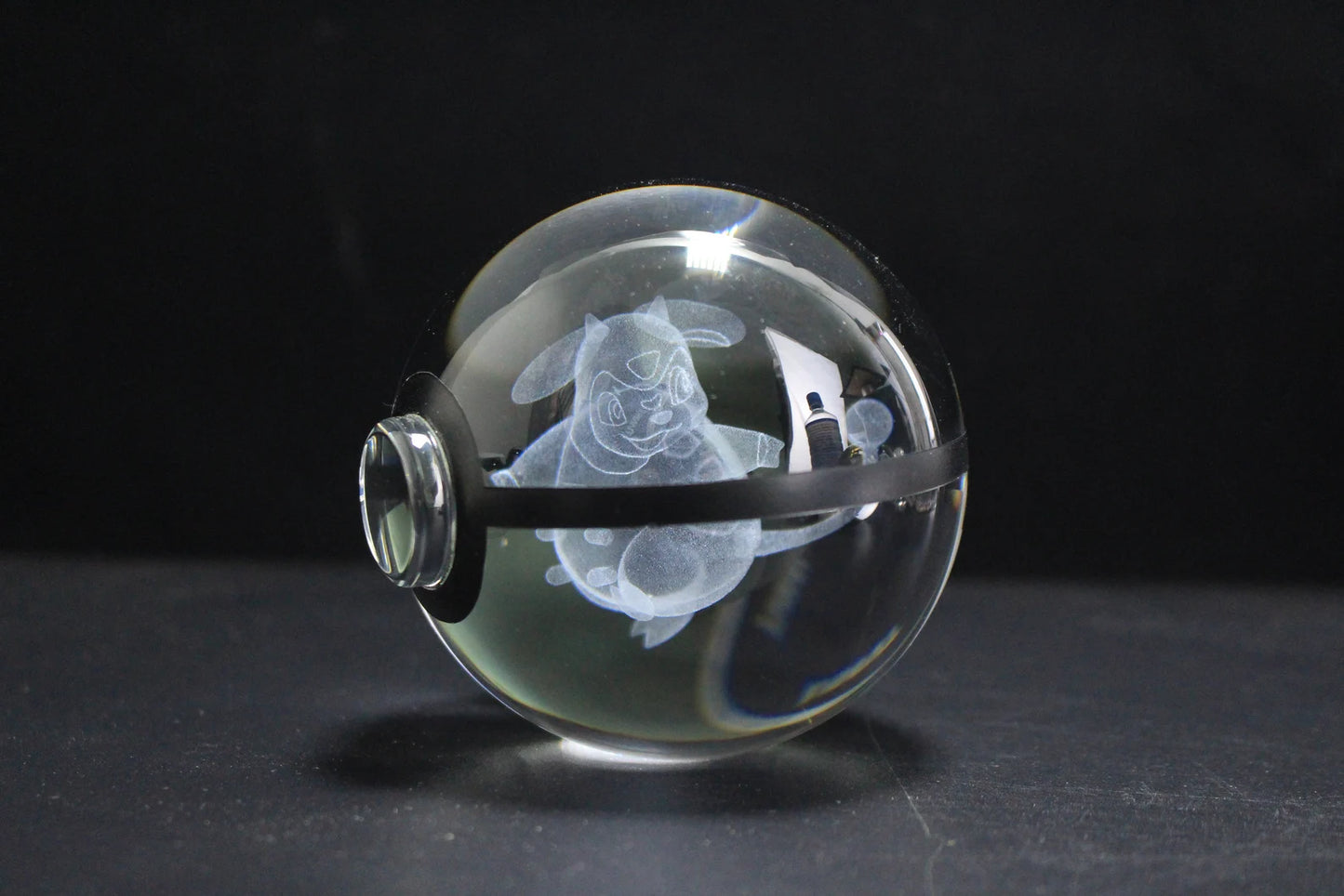 Miltank Large Crystal Pokeball 3D Laser Engraving
