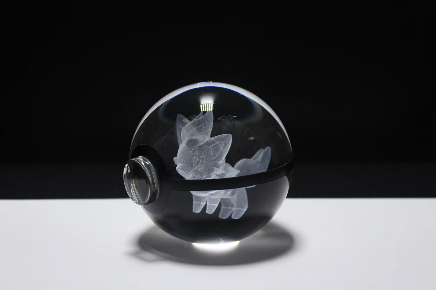 Zorua Large Crystal Pokeball 3D Laser Engraving
