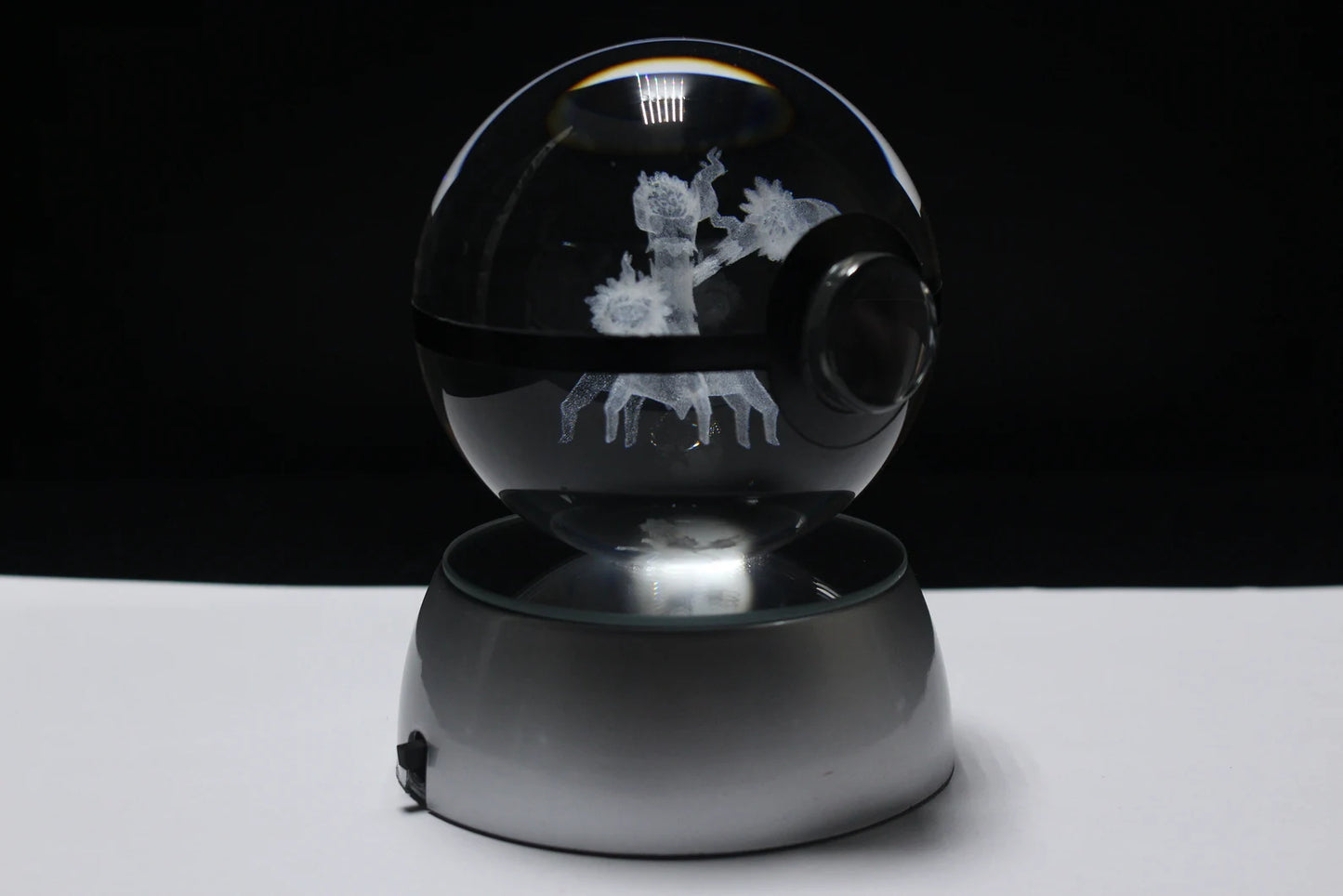Trevenant Large Crystal Pokeball 3D Laser Engraving