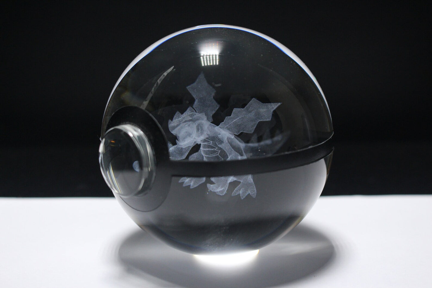 Druddigon Large Crystal Pokeball 3D Laser Engraving