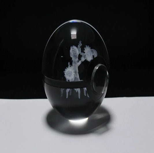 Trevenant Large Crystal Pokeball 3D Laser Engraving