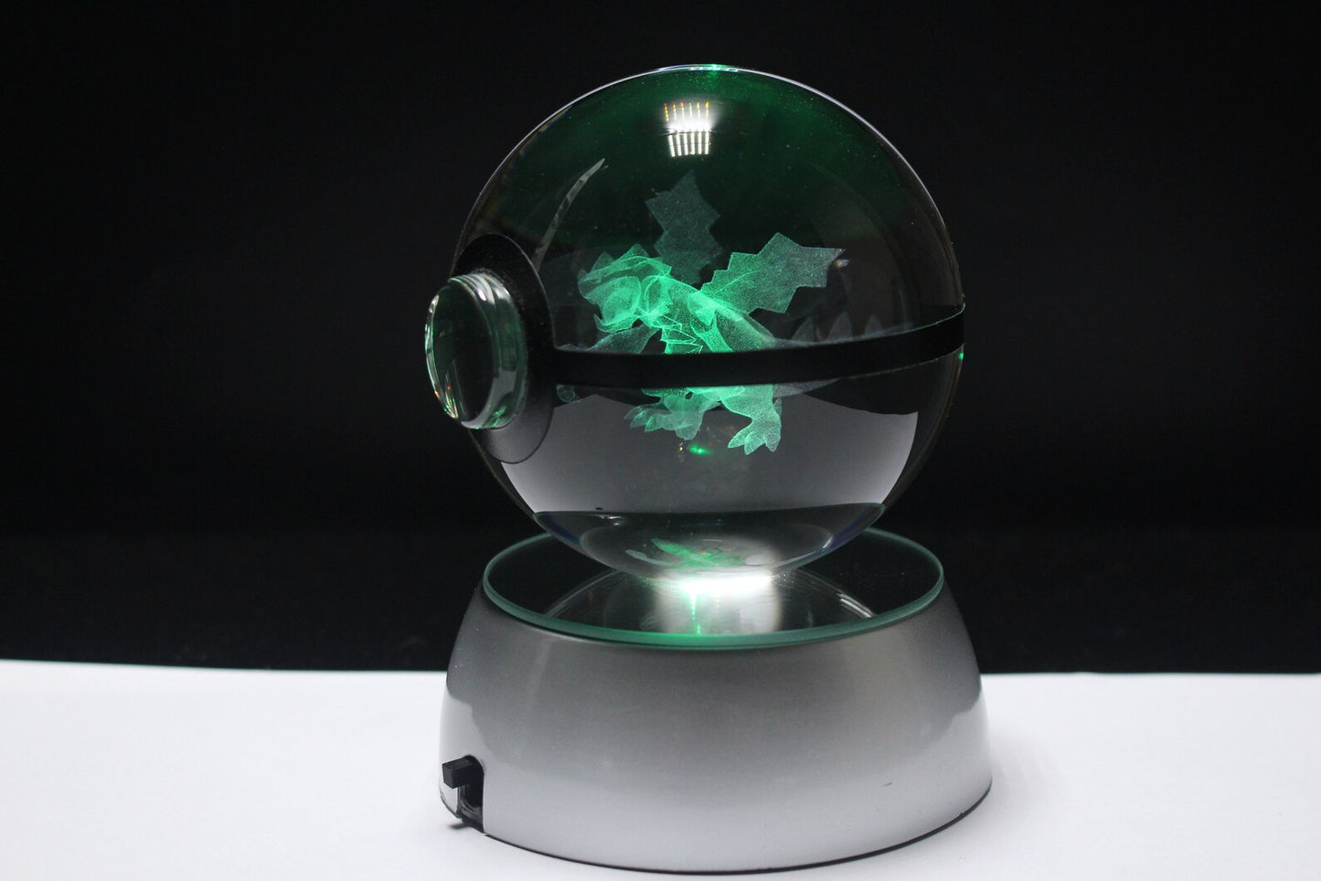 Druddigon Large Crystal Pokeball 3D Laser Engraving