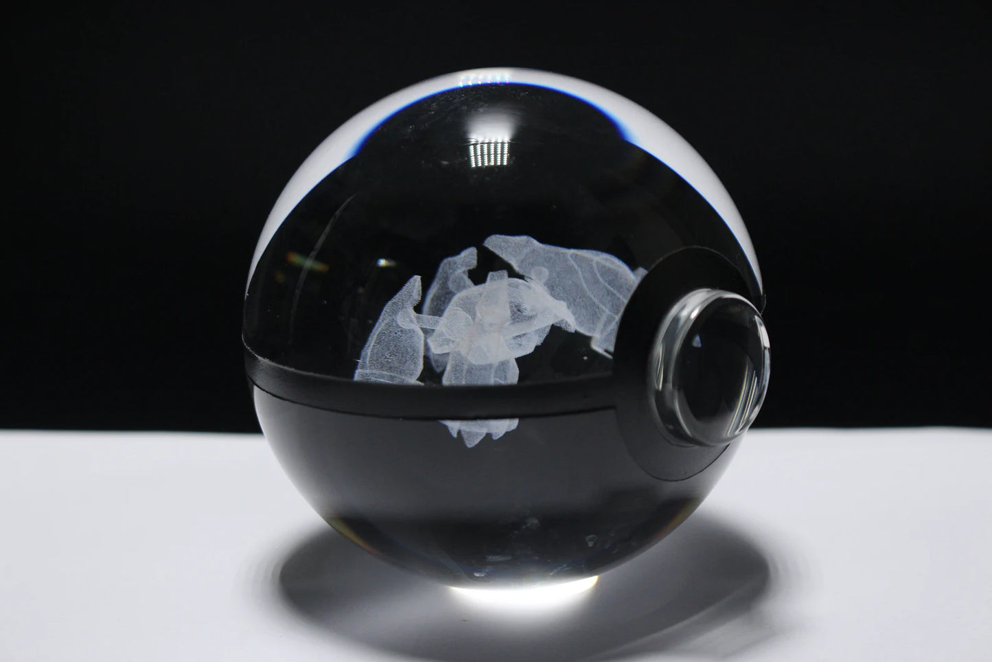 Metagross Large Crystal Pokeball 3D Laser Engraving