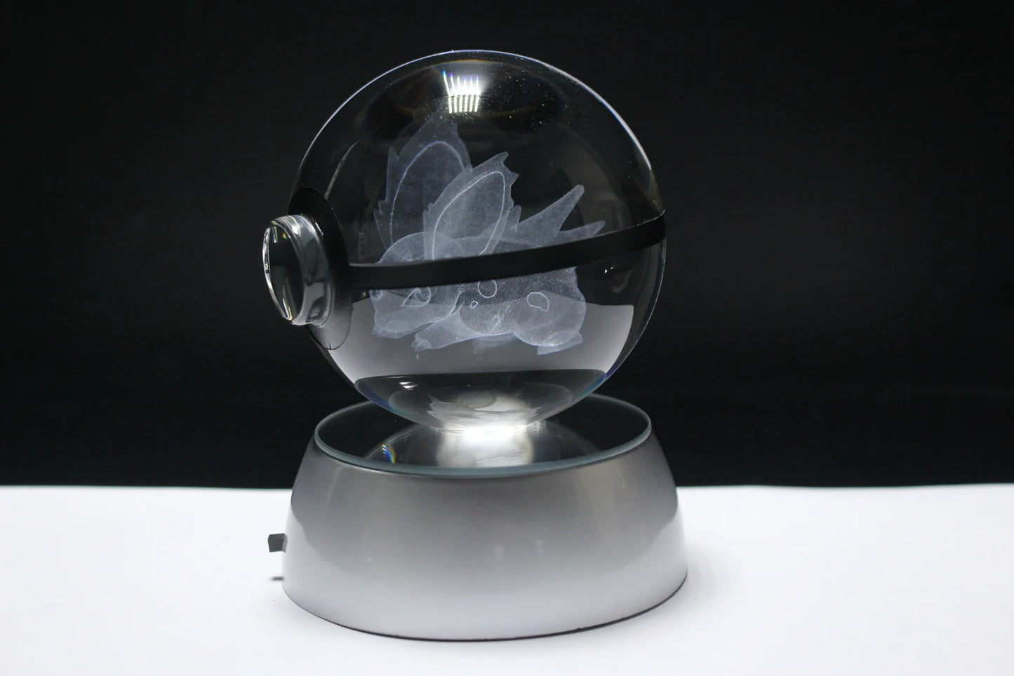 Nidoran Male ♂ Large Crystal Pokeball 3D Laser Engraving
