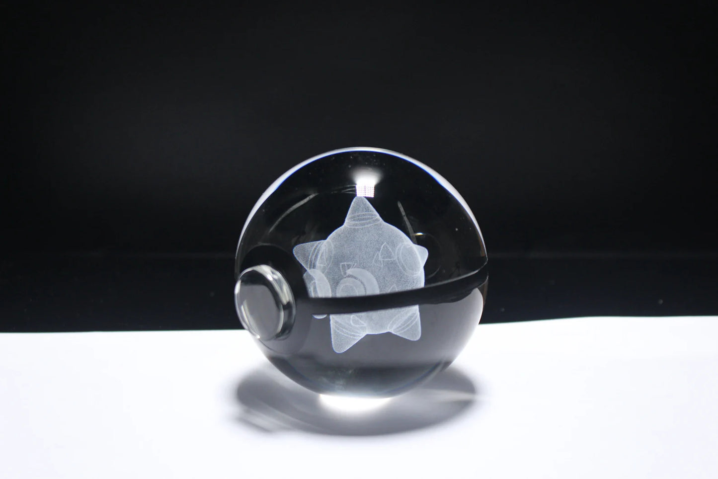 Minior Large Crystal Pokeball 3D Laser Engraving