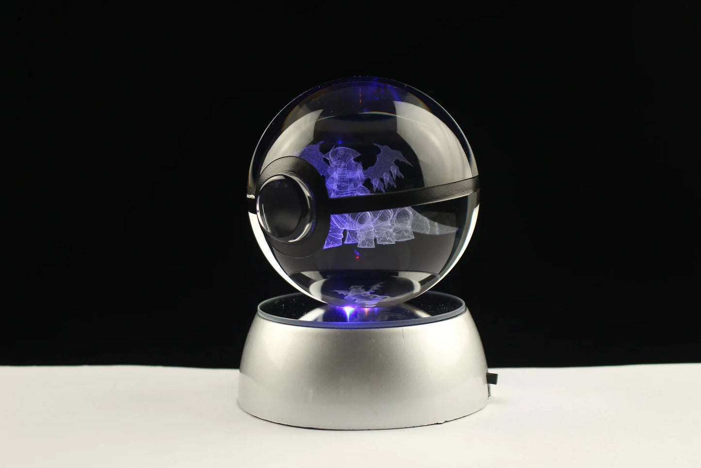 Giratina Large Crystal Pokeball 3D Laser Engraving