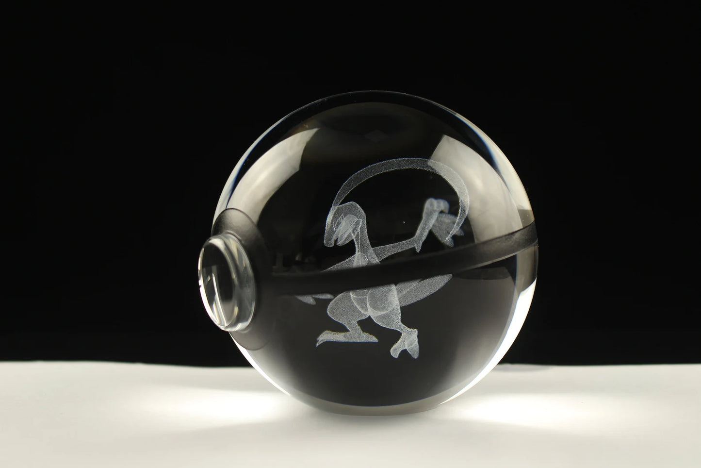 Grovyle Large Crystal Pokeball 3D Laser Engraving