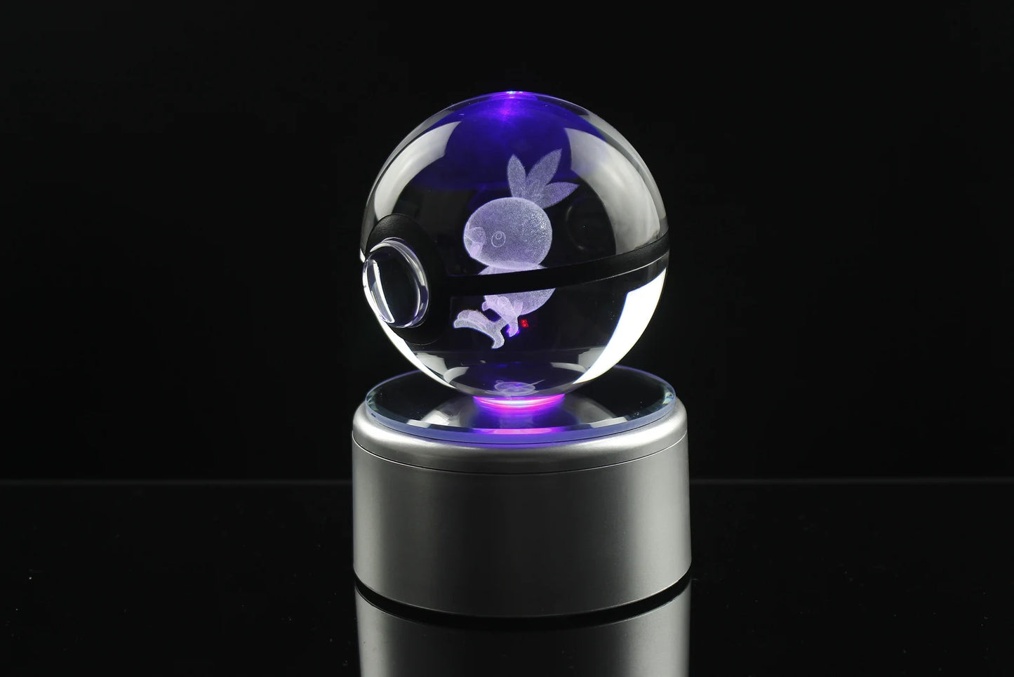 Torchic Large Crystal Pokeball 3D Laser Engraving