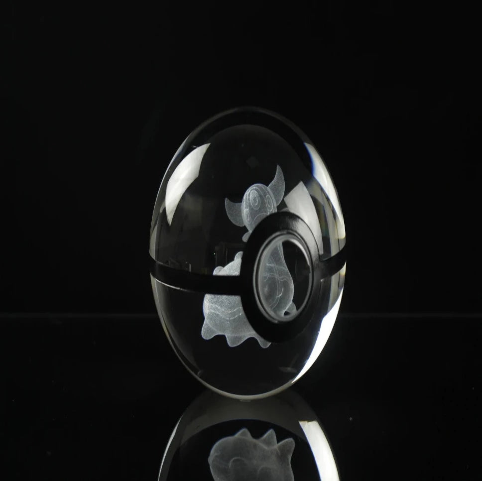 Gastrodon Large Crystal Pokeball 3D Laser Engraving